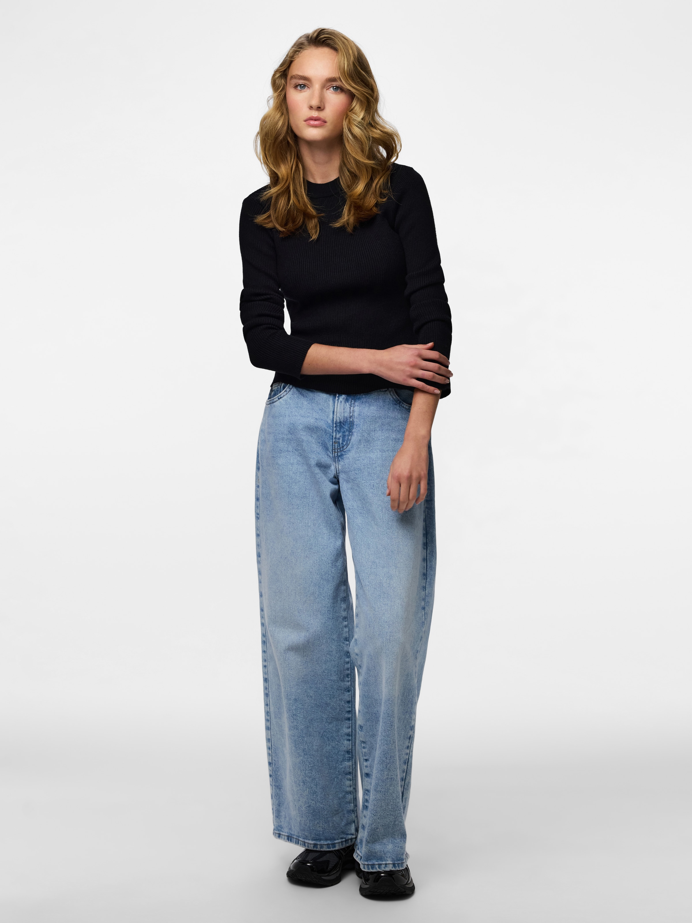 pieces Pull à col rond »PCMIRA NEW LS O-NECK KNIT NOOS BC«
