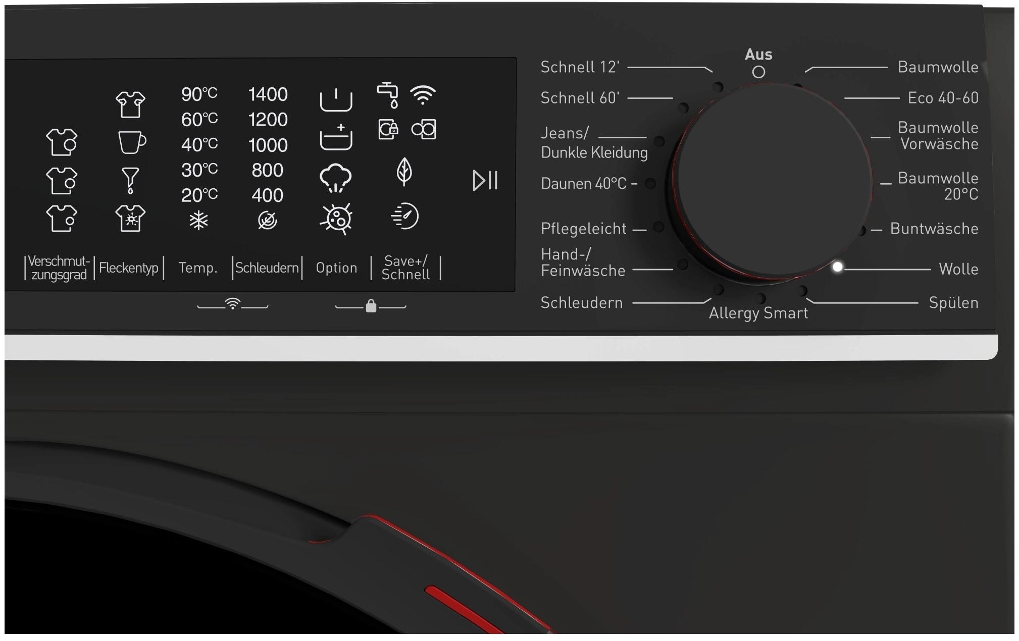  Waschmaschine »ES-WNFL014 cmDA-CH Links« 10 kg 1400 U/min