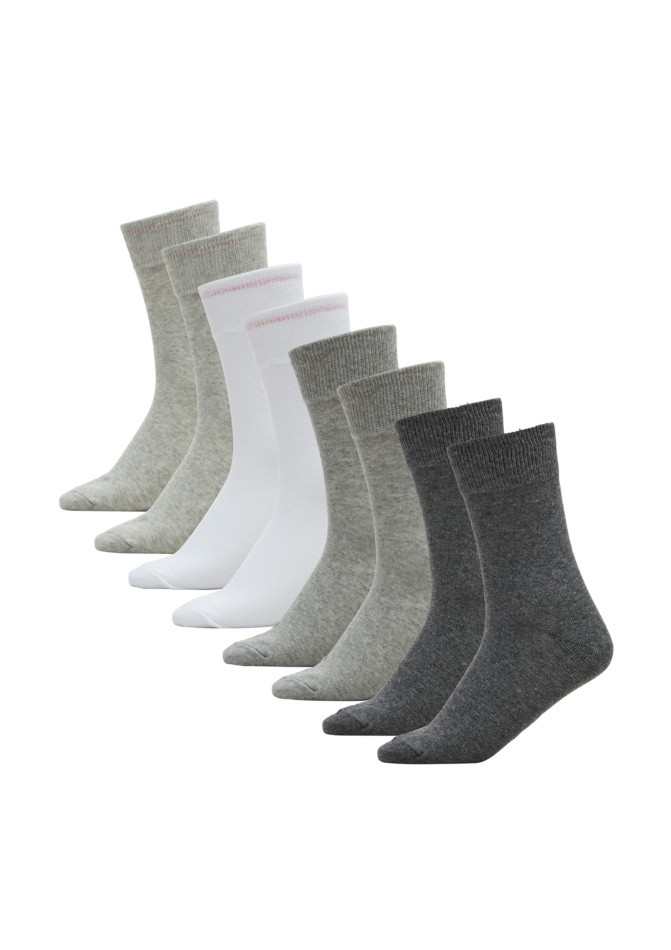s.Oliver Chaussettes »essentials« 8 paires, 8 Couple tlg. avec ceinture douce