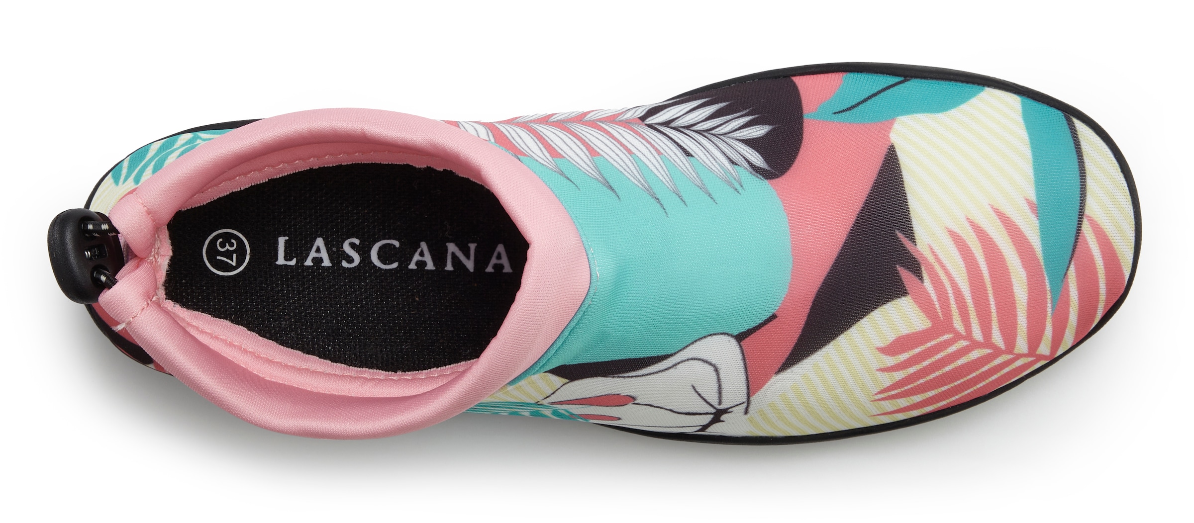 LASCANA Chaussure de bain »Badelatsche, Badeschuhe«  chaussure aquatique, mocassin, chaussure d'eau ultra légère et à séchage rapide VEGAN