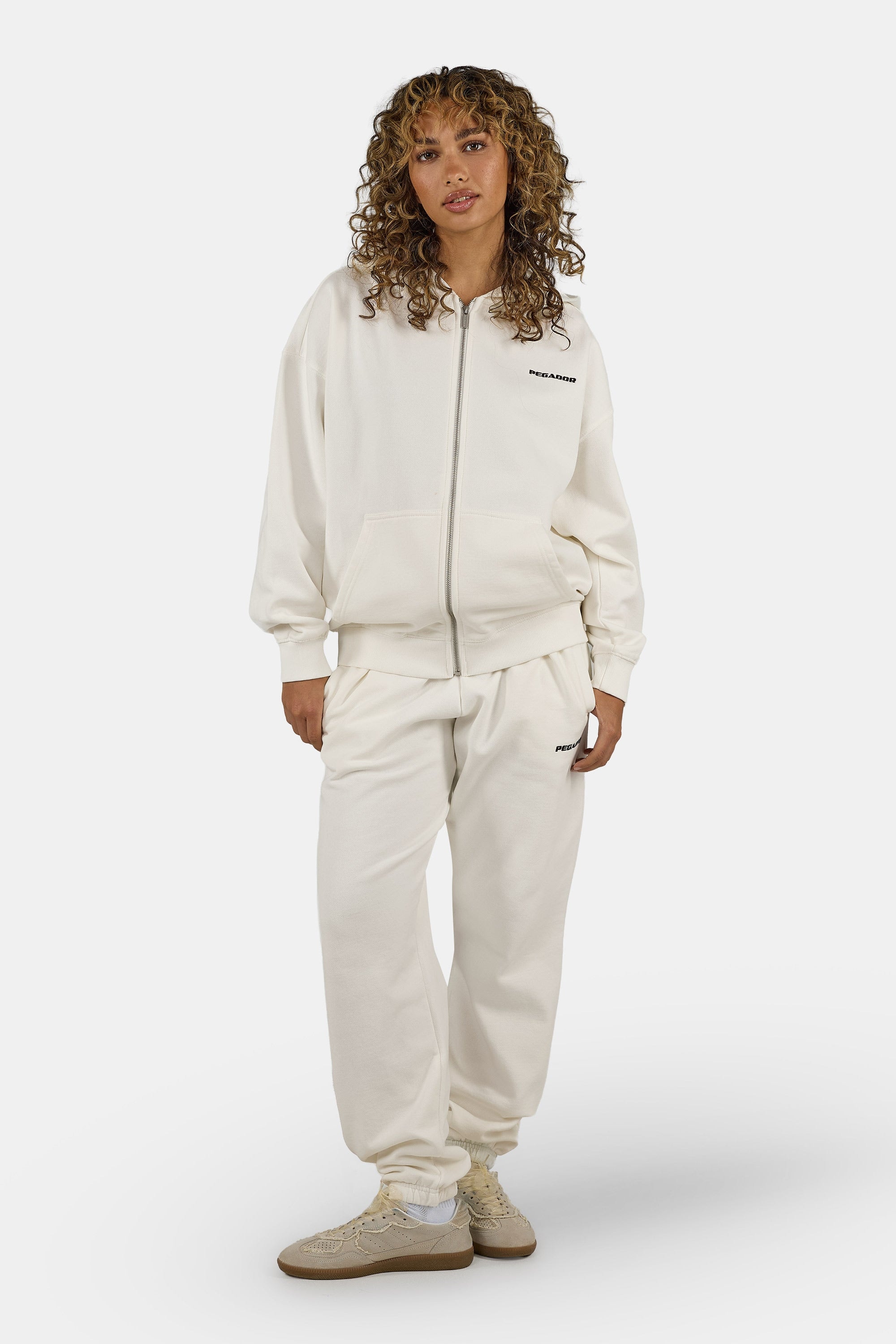 PEGADOR Sweat à capuche »Clarita Oversized Sweatjacket« mélange de coton, oversize