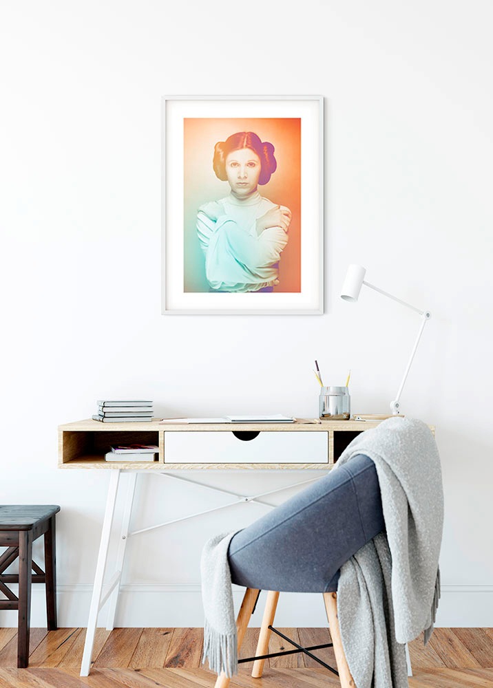Komar Bild »Star Wars Classic Icons Color Leia« Star Wars 1 Stk. tlg. Wandbild zur Dekoration im Kinderzimmer - ohne Rahmen