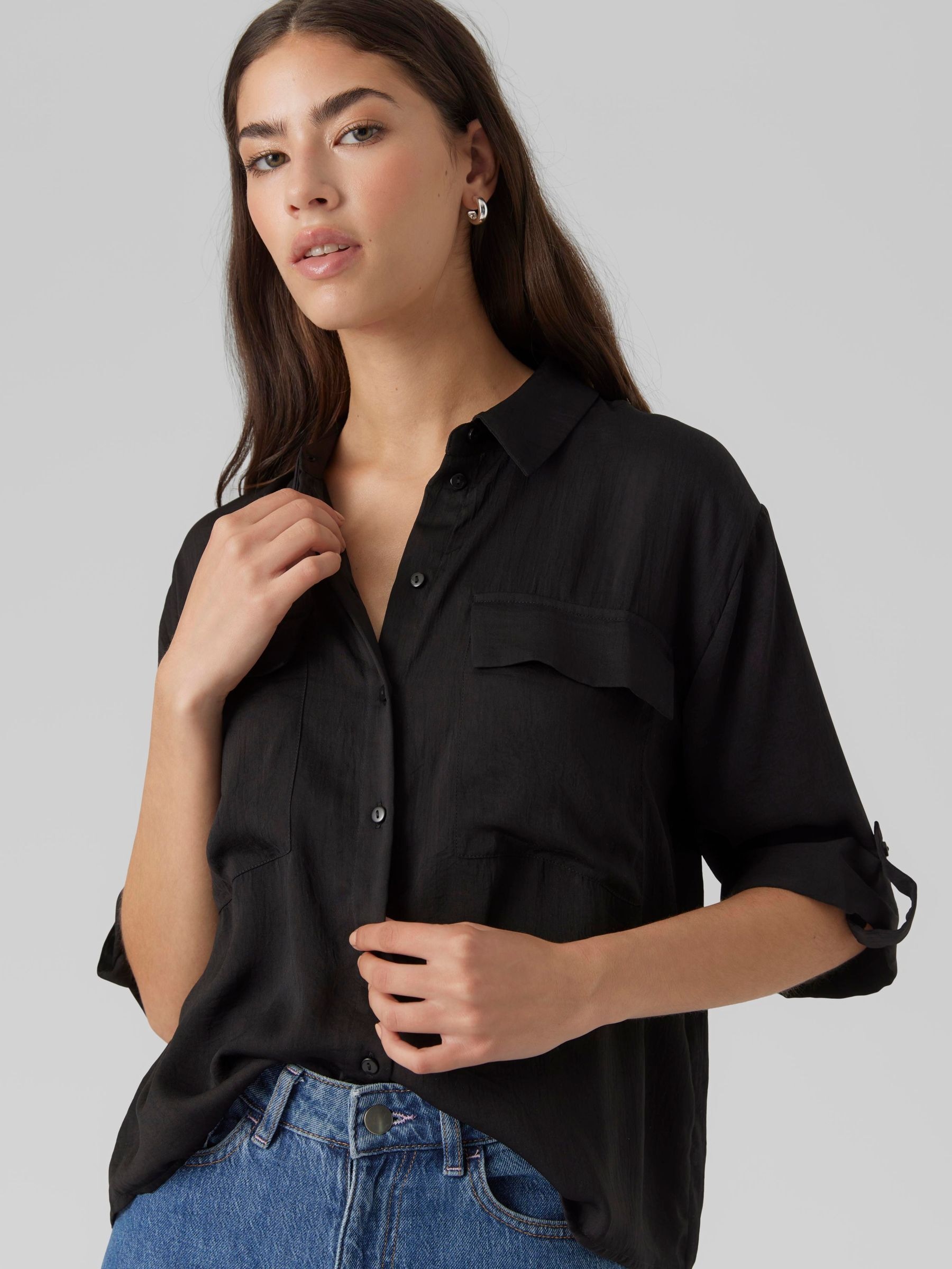 Vero Moda Blouse à manches courtes »VMFABIANA 3/4 SHIRT VMA NOOS«