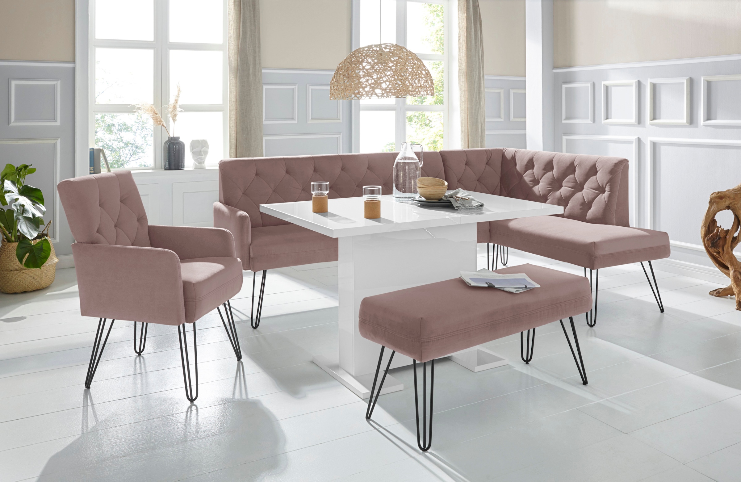 exxpo - sofa fashion Sitzbank »Doppio« Frei im Raum stellbar