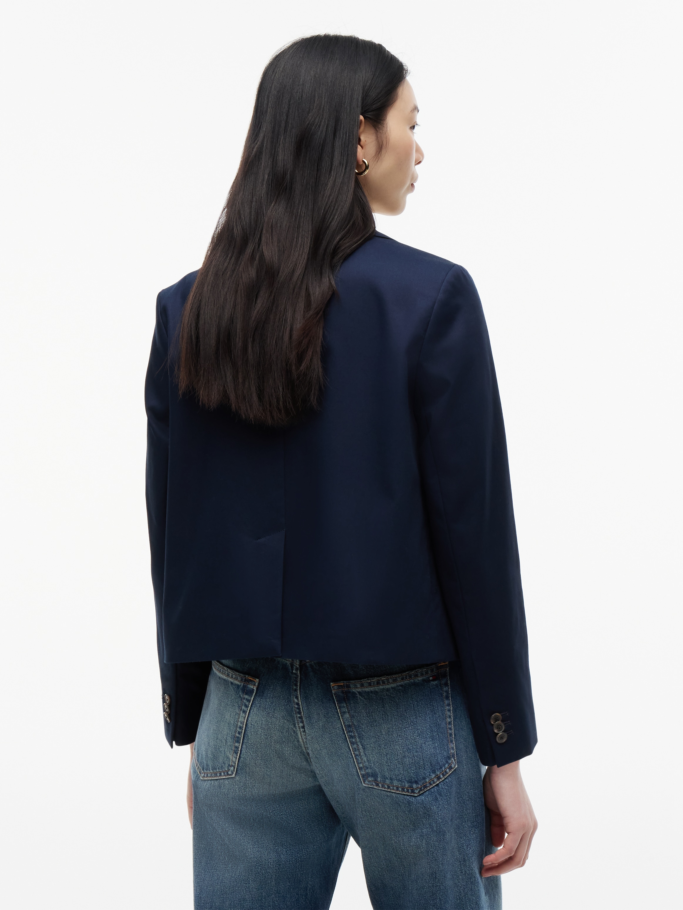Tommy Hilfiger Kurzblazer »CHINO DRESSING COTTON BLAZER« aus reiner Baumwolle, mit Reverskragen