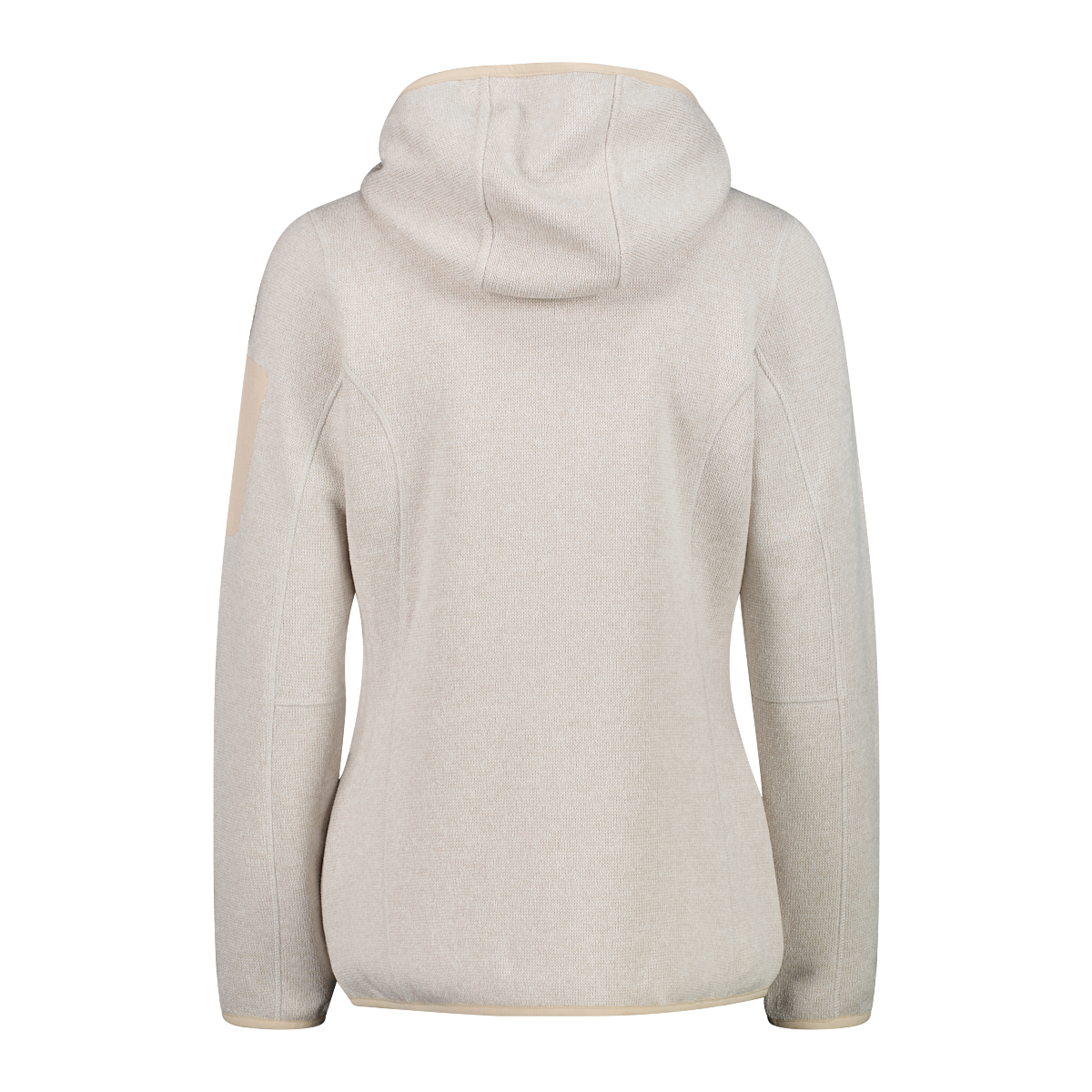 CMP Veste en laine polaire »KNITTED MELANGE HOODY WOMAN HOODY JACKET« avec capuche avec poches zippées, respirant, séchage rapide,