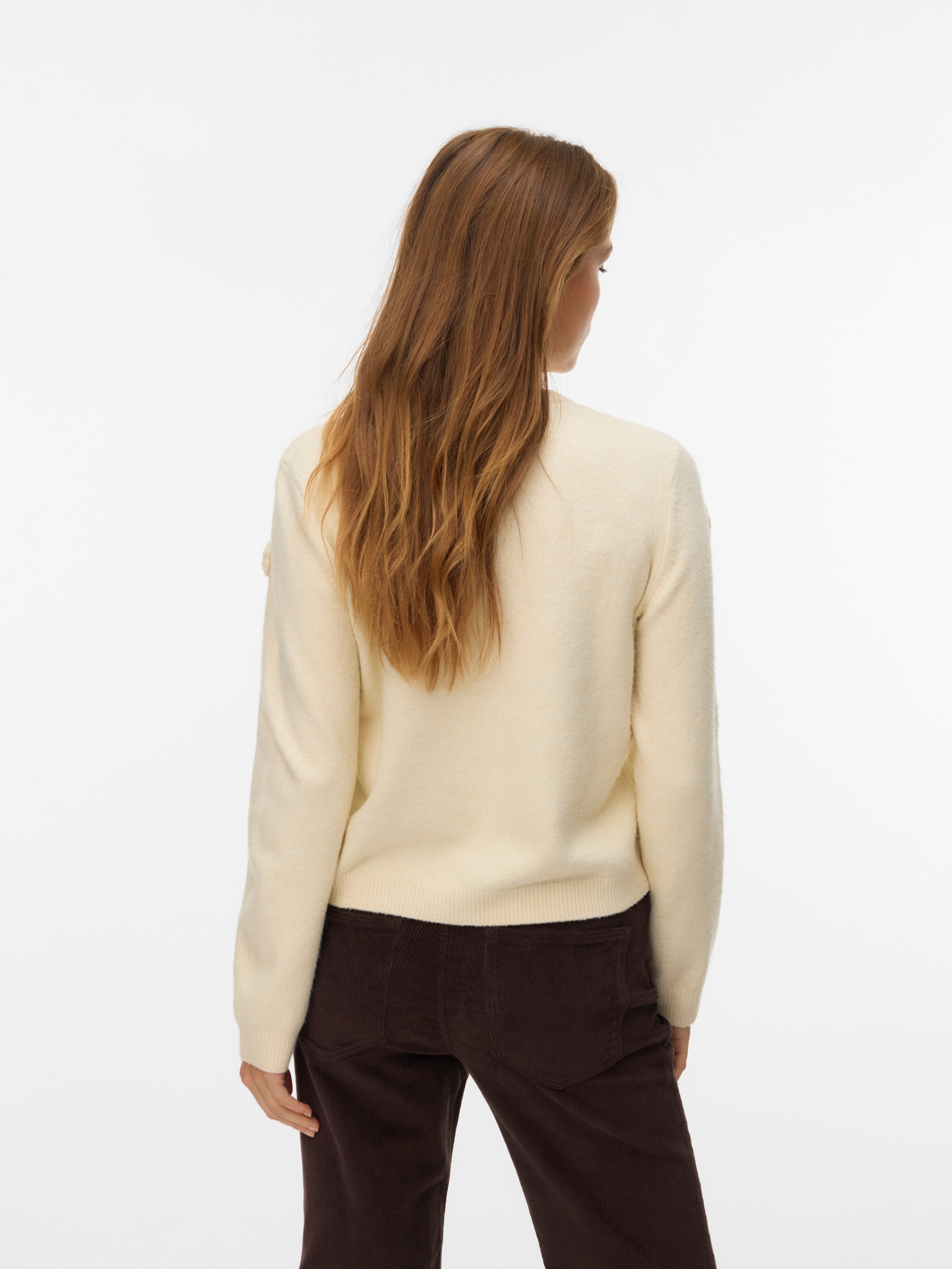 Vero Moda Rundhalspullover »VMROSE LS O-NECK PULLOVER BOO«