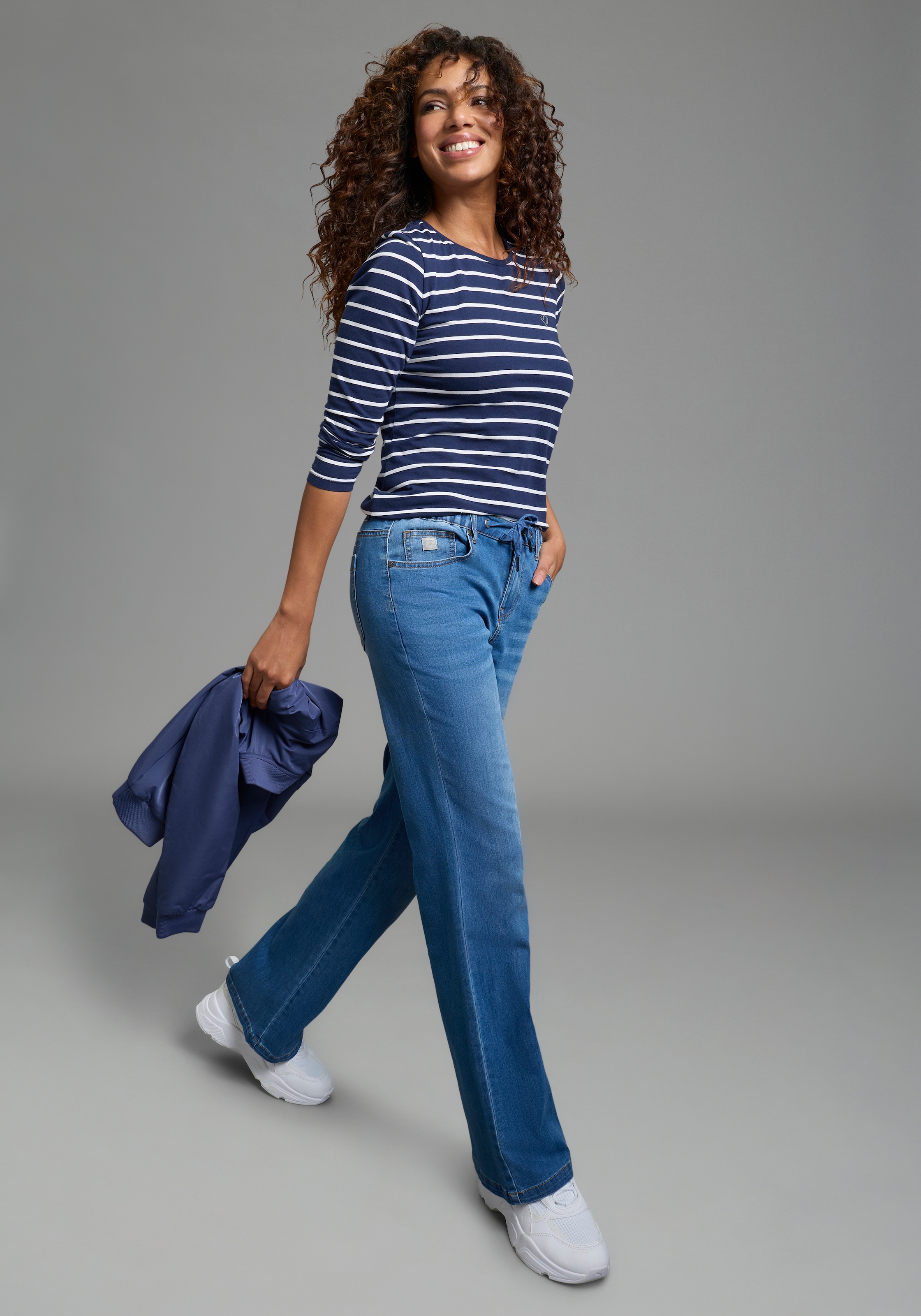 KangaROOS Jeans large weiter Bein, normale Passform, reguläre Leibhöhe