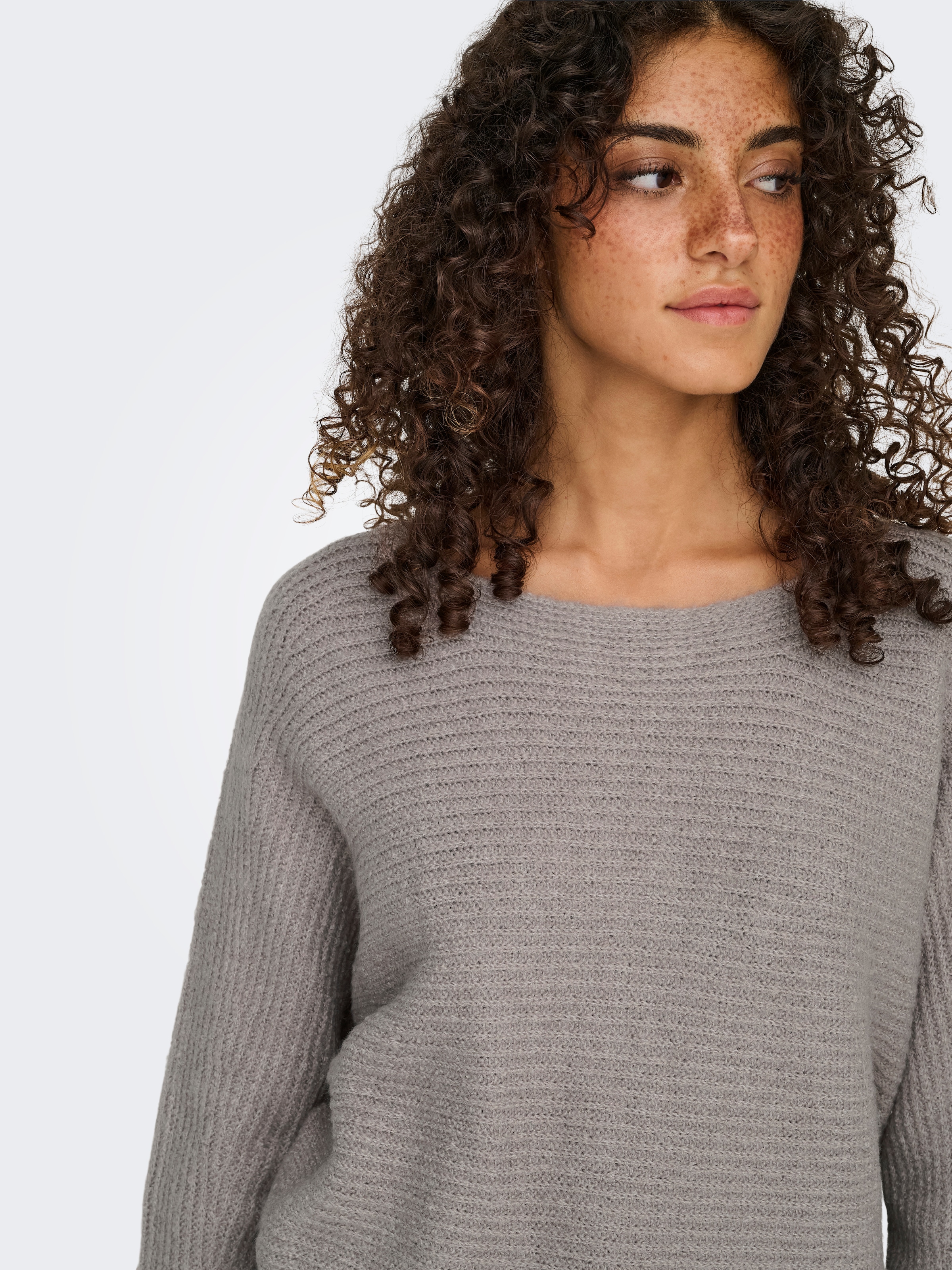 ONLY Pull en tricot »ONLDANIELLA L/S PULLOVER KNT NOOS« mélange de matériaux, coupe régulière