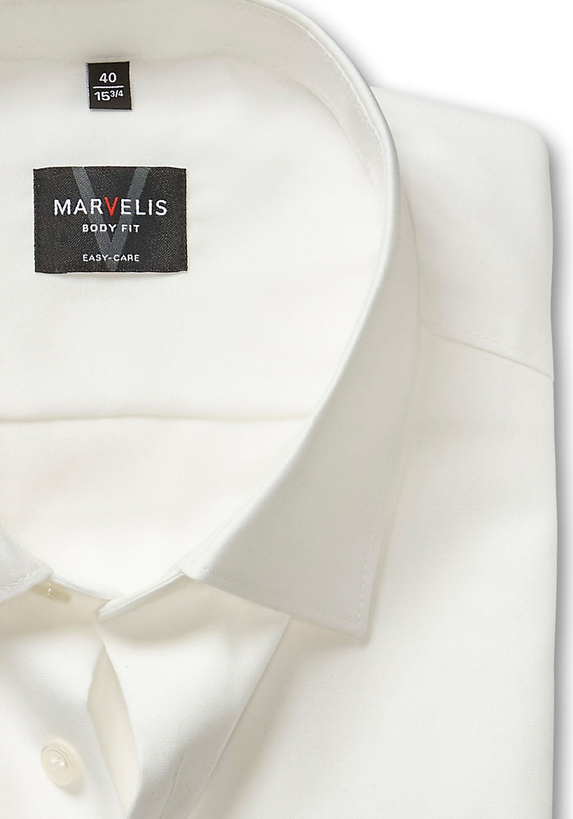 MARVELIS Langarmhemd Kentkragen, Businesshemd, körpernah