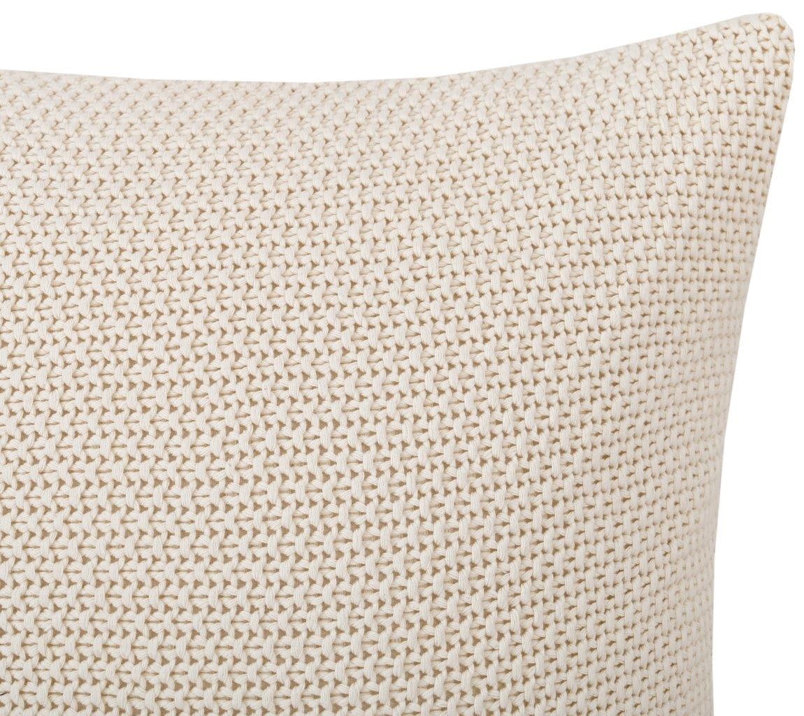 GOODproduct Coussin décoratif »Phelon, 2 Stk., 100% Baumwolle, Strick, ohne Füllung, Dekokissen« Avant : motif tricoté, 100% coton, doux, uni