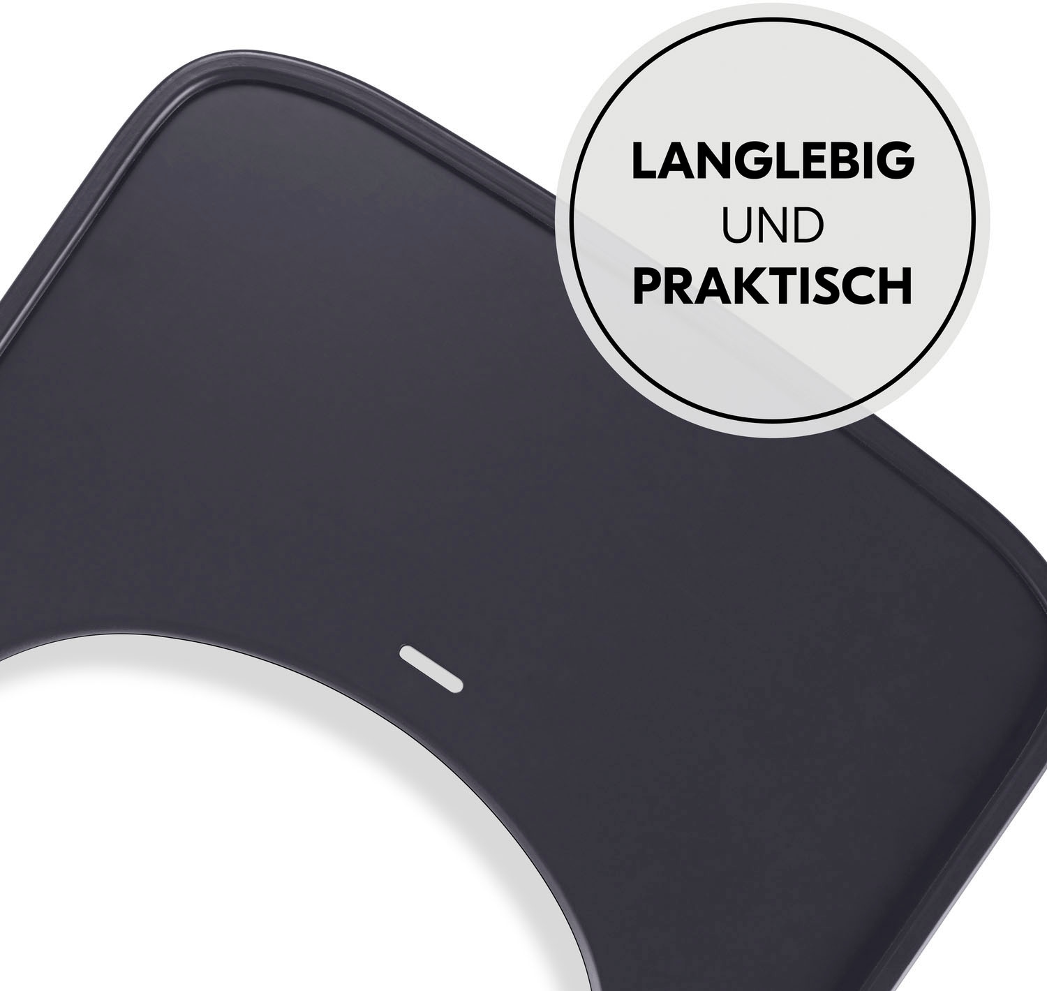 Hauck Hochstuhltablett »Alpha Wooden Tray Essbrett, Dark Grey« FSC® - schützt Wald