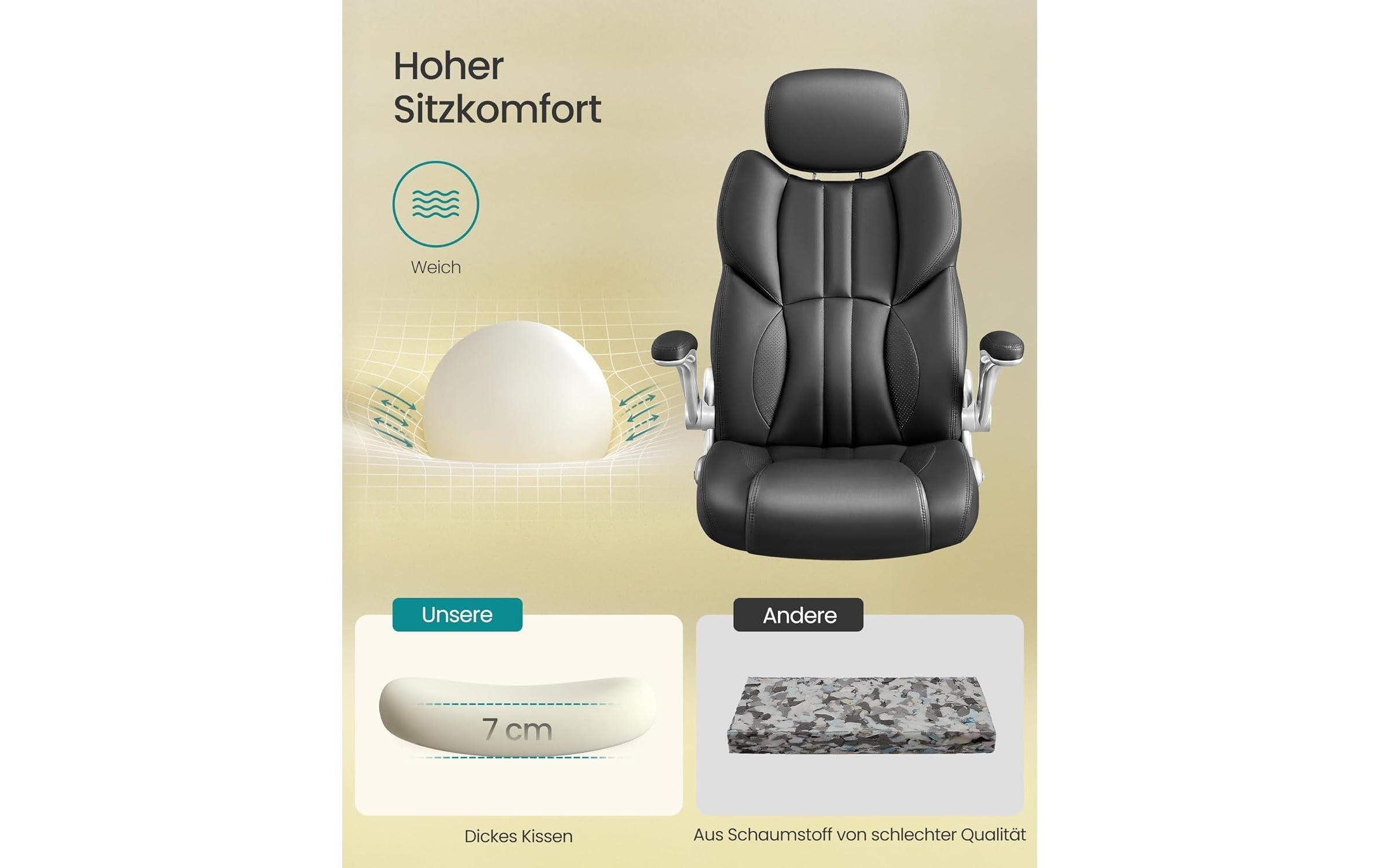 SONGMICS Chaise de bureau »mit Armlehnen« ()