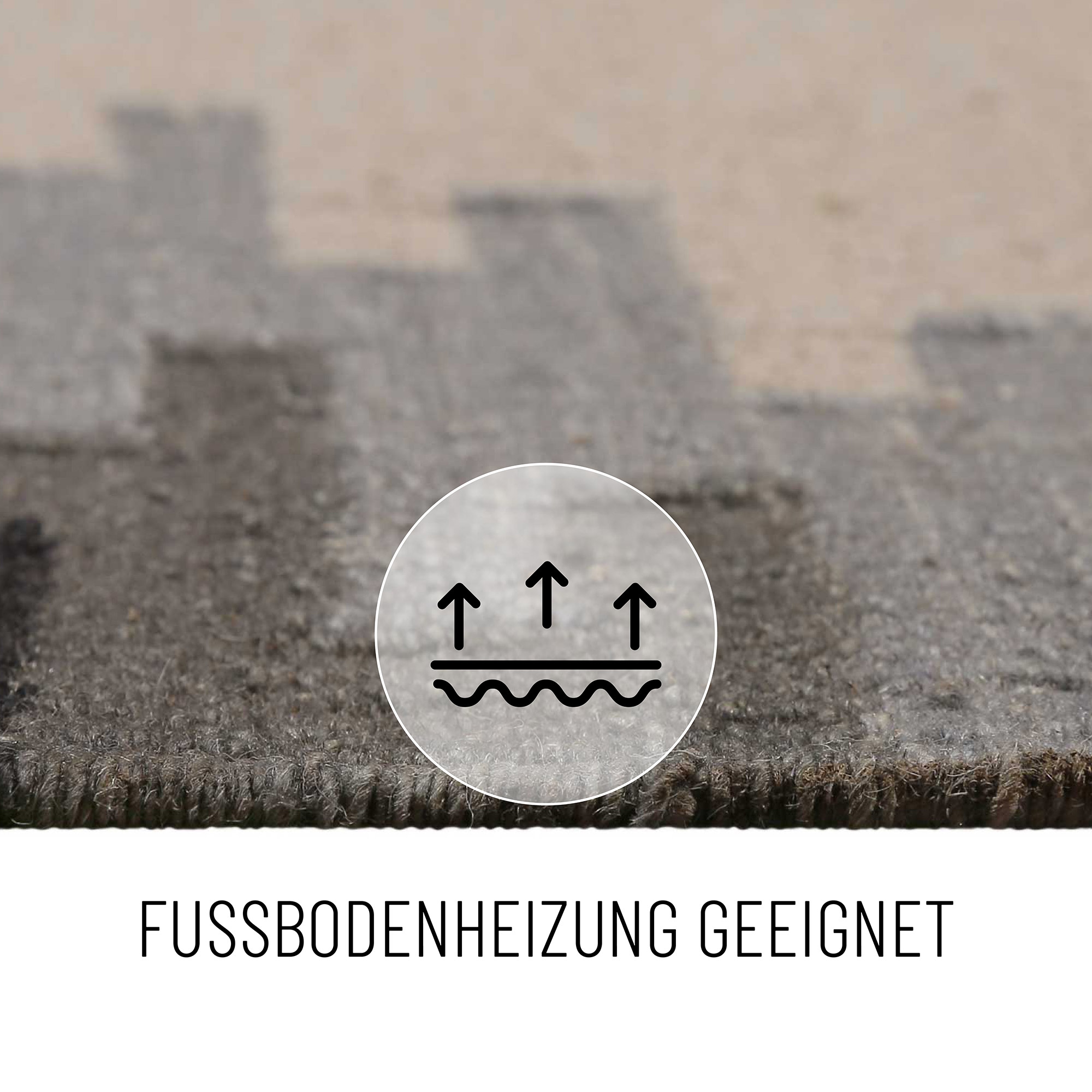 Green Looop Tapis en laine »Belle« Rectangulaire 5 mm Höhe Fransen, Kelim, handgewebt, Natur, Wohnzimmer, Schlafzimmer, Raute