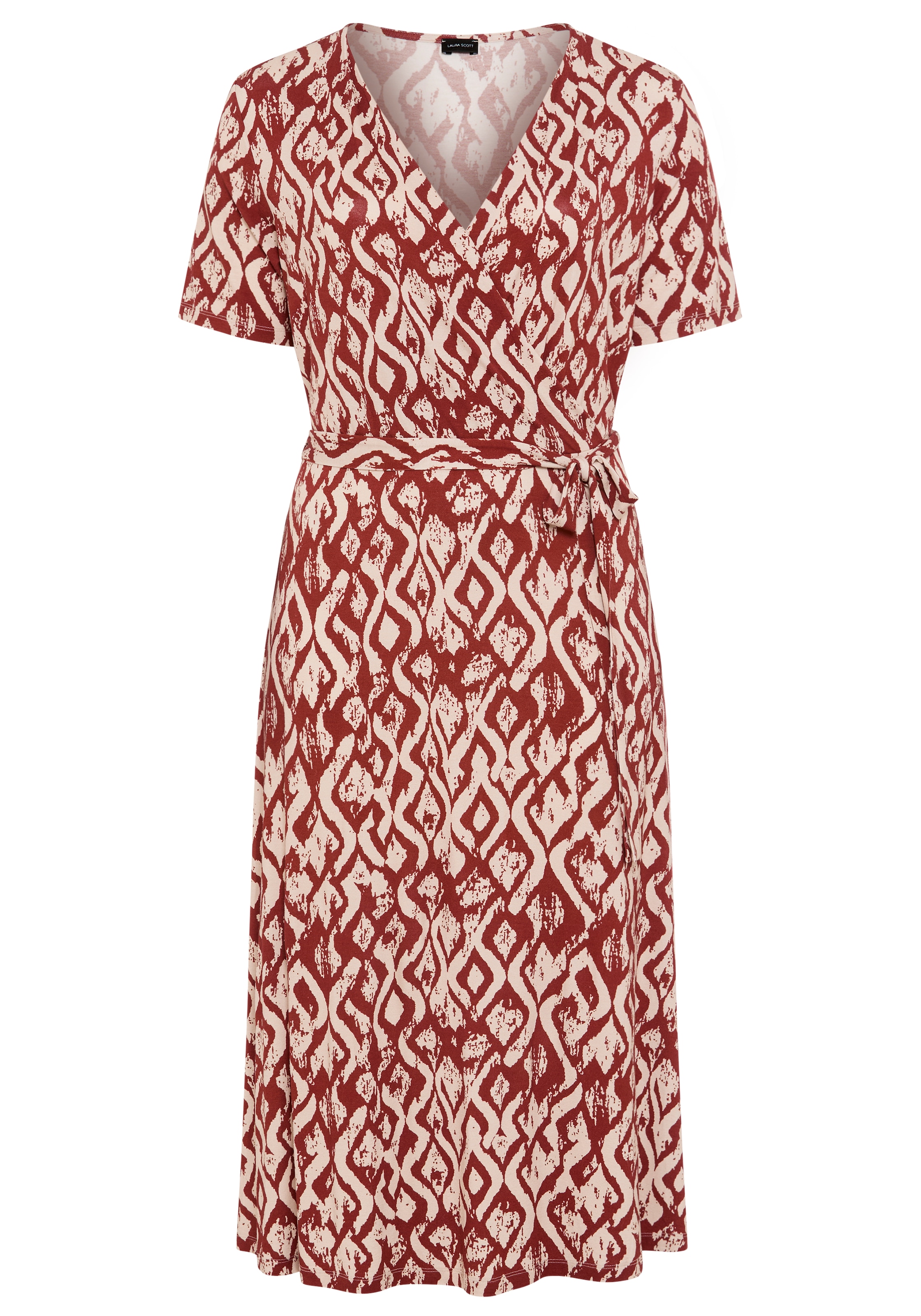 Laura Scott CURVE Jerseykleid wadenlanger Schnitt, aus weichem Jersey, elastische Viskosemischung