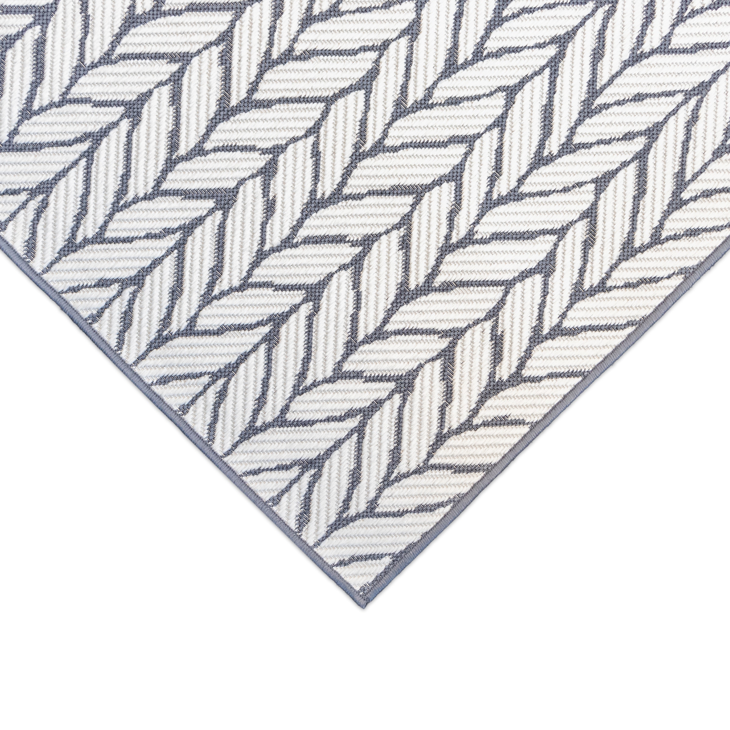 Primaflor-Ideen in Textil Teppich »Outdoorteppich REVERSO - Knitted Joy« rechteckig 5 mm Höhe Wendeteppich, Zopfmuster, In- und Outdoor geeignet, wasserfest
