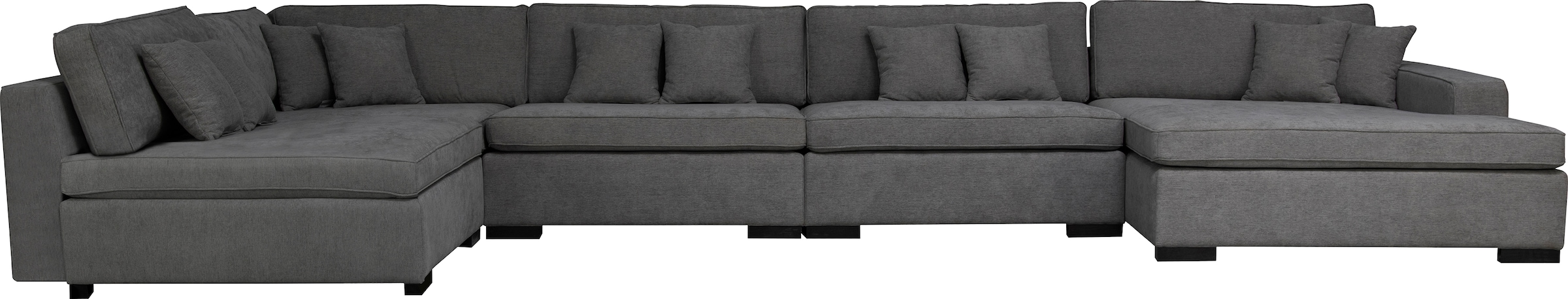 Home affaire Wohnlandschaft »Skara U-Form« Lounge-Sofa mit Federkernpolsterung, in vielen Bezugsvarianten