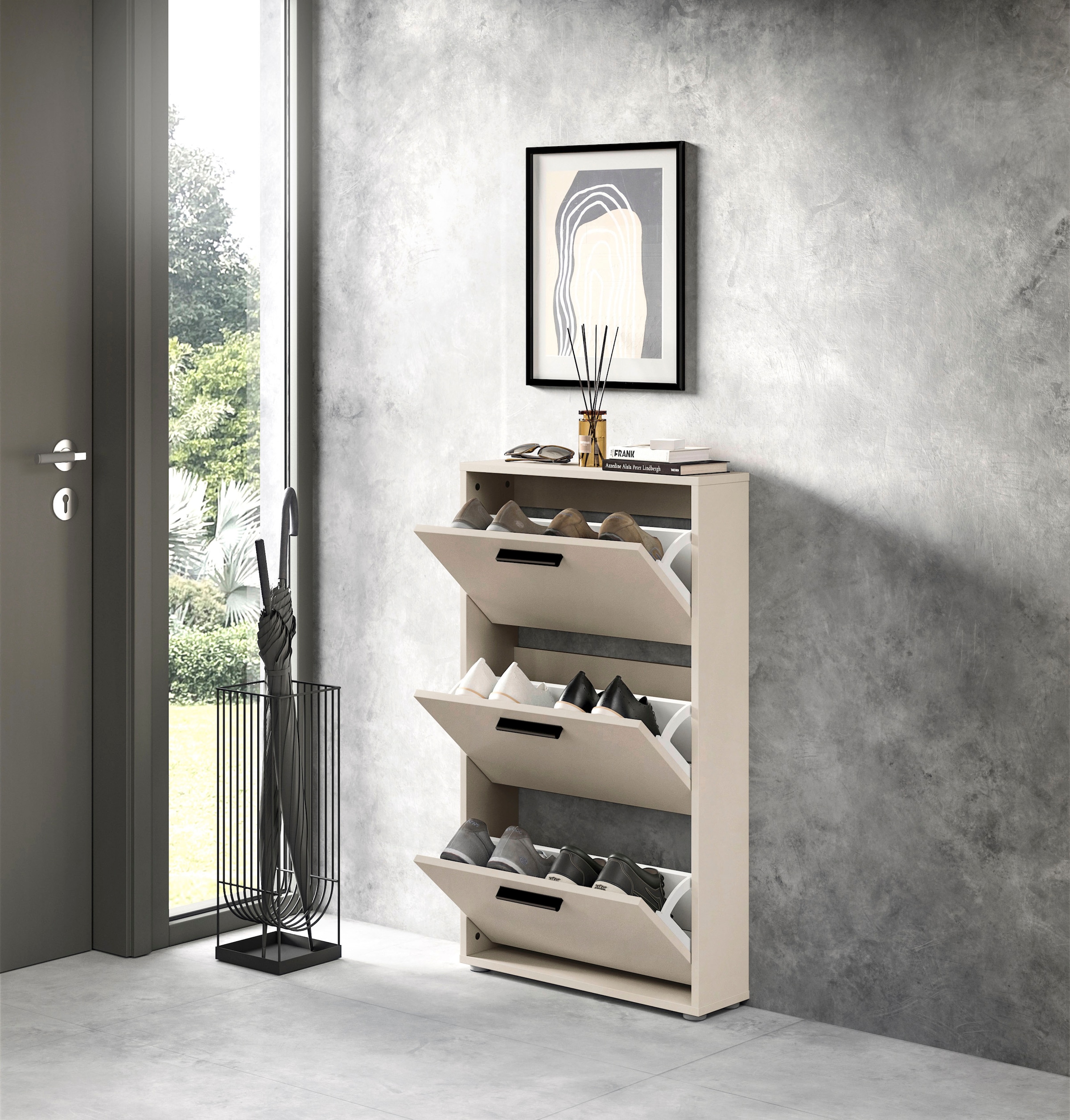 HBZ Schuhkipper »Sam Schuhkipper, Schuhschrank BxHxT 59x103x17 cm« 1 Stk. tlg. Breite 59cm, FSC-Mix Credit