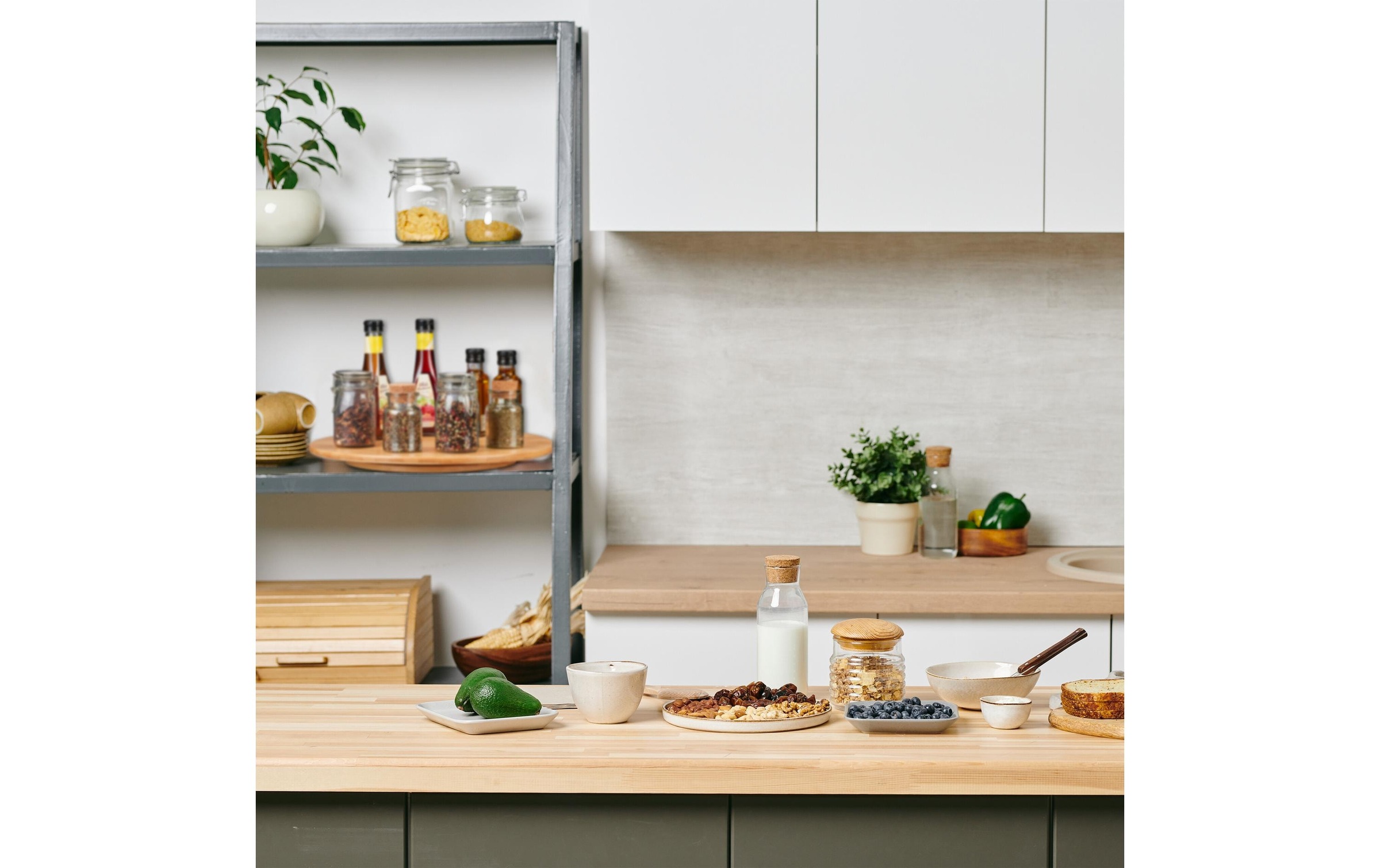 relaxdays Plateau de service »Bambus 40 cm«