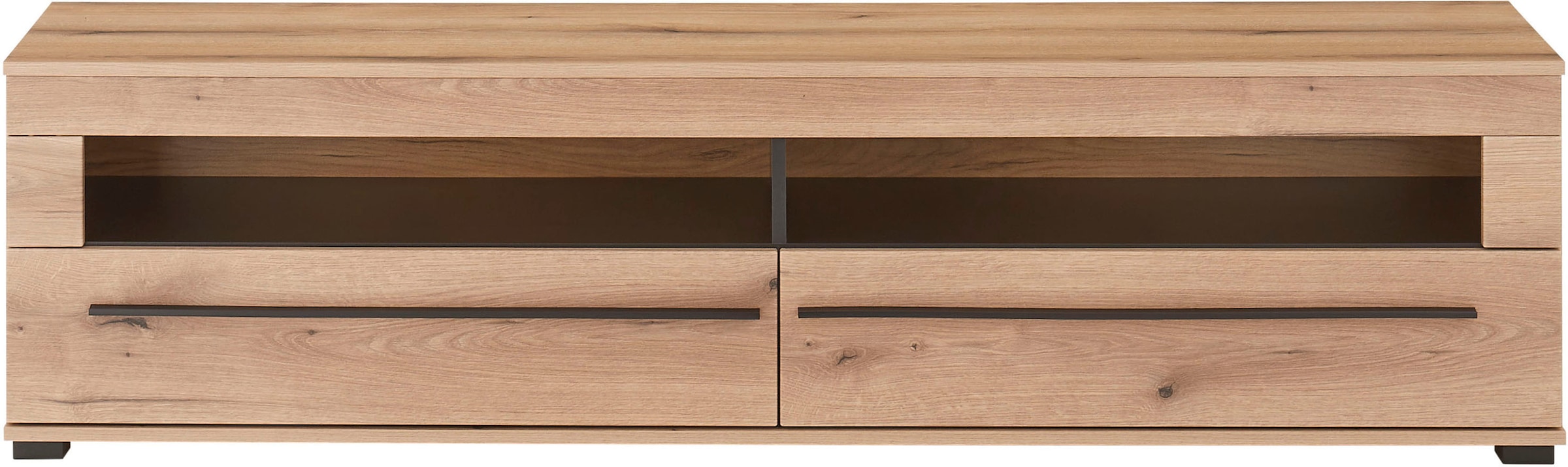 Home affaire Lowboard »modernes TV-Unterteil, Kommode in Eiche Evoke oder weiss« schwarze Stangengriffe, ausreichend Stauraum, vielseitig einsetzbar