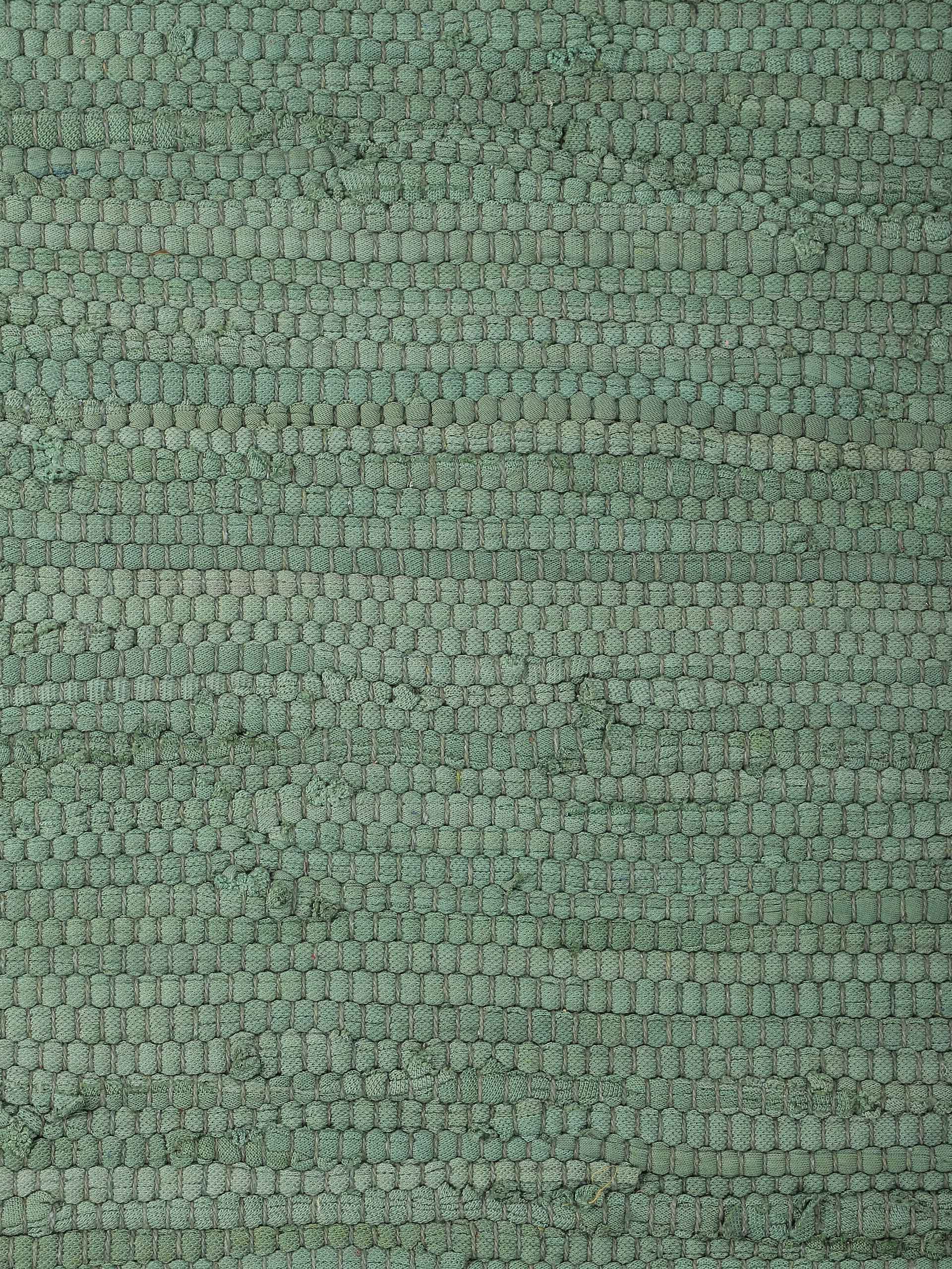 carpetfine Tapis »Kelim Chindi uni , auch als Läufer« Rectangulaire 5 mm Höhe Wendeteppich, reine Baumwolle, handgewebt, Uni-Farben, mit Fransen