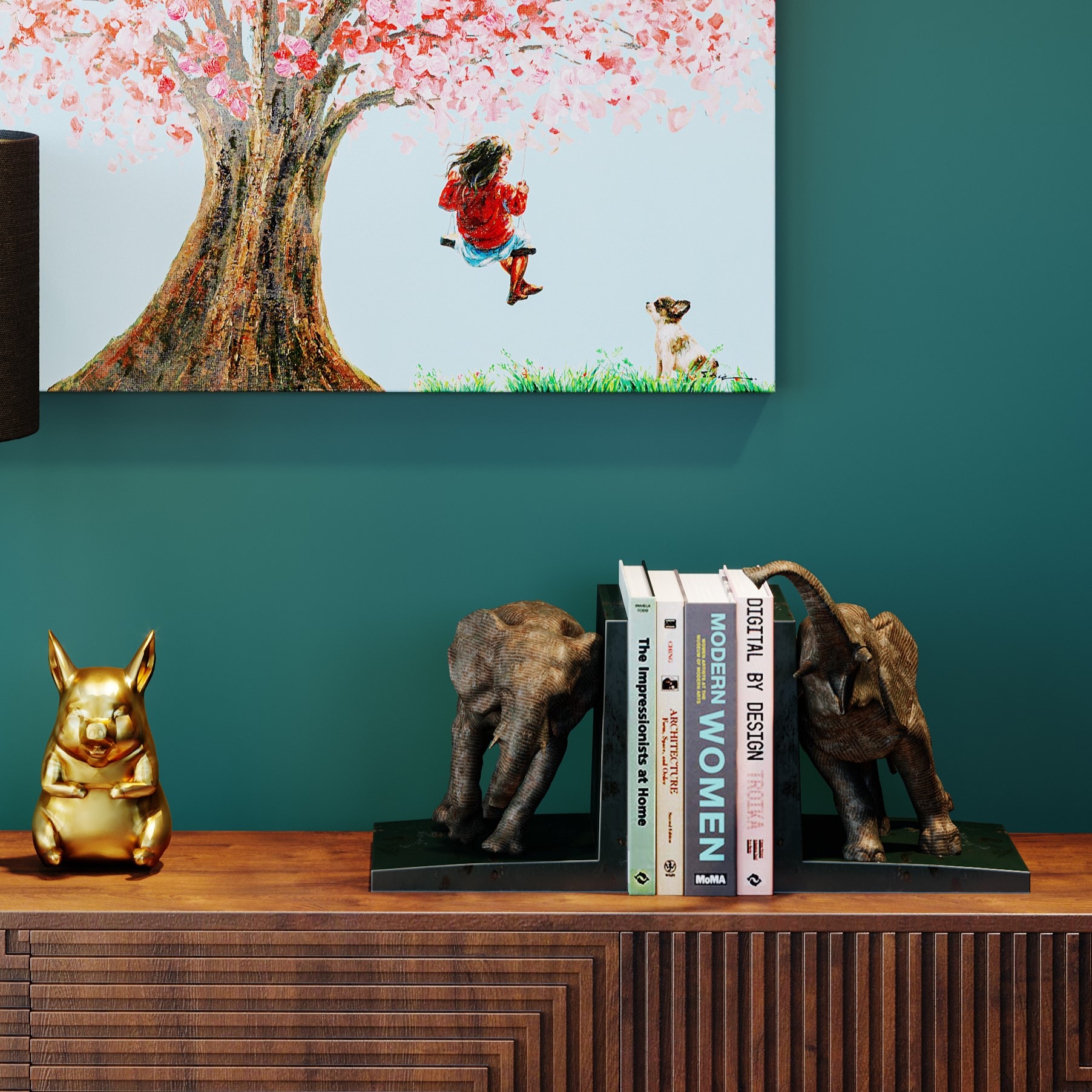 Kare Design Serre-livres »Elephants 42« aus Polyresin