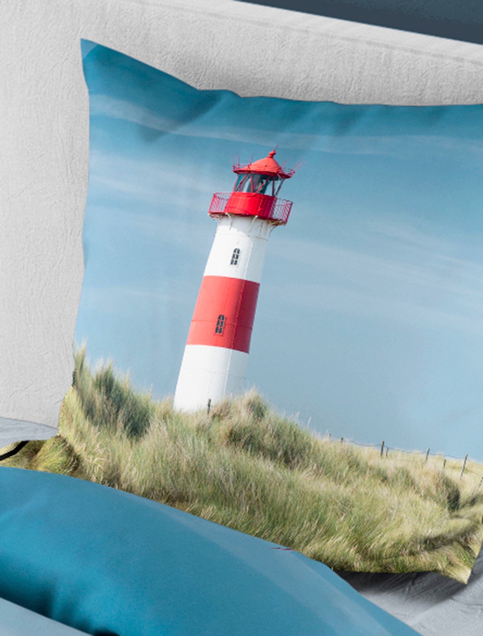 BIERBAUM Linge de lit »5285« 2 cuis Mako-Satin, 100 % Baumwolle, pflegeleicht