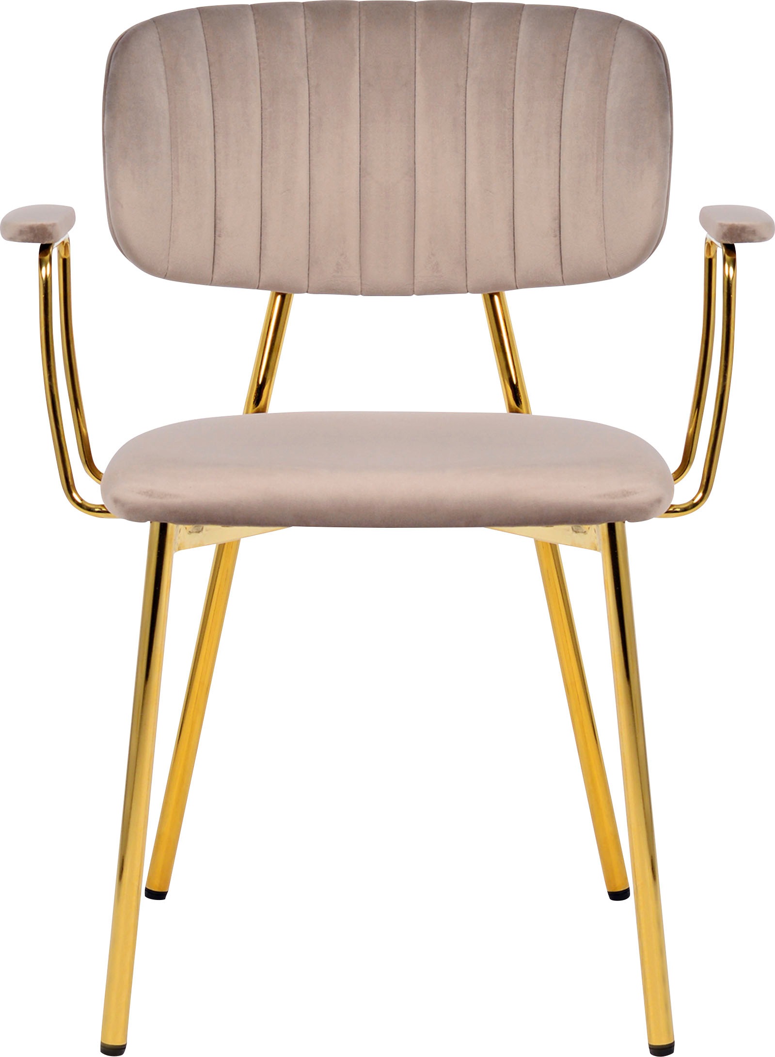 Kayoom Chaise à 4 pieds »Stuhl Kian 225 2er-Set, Gestell aus Edelstahl, Rückenpolster« (Ensemble) 2 cuissamtweicher Bezug Rückenpolster ist ein Hingucker
