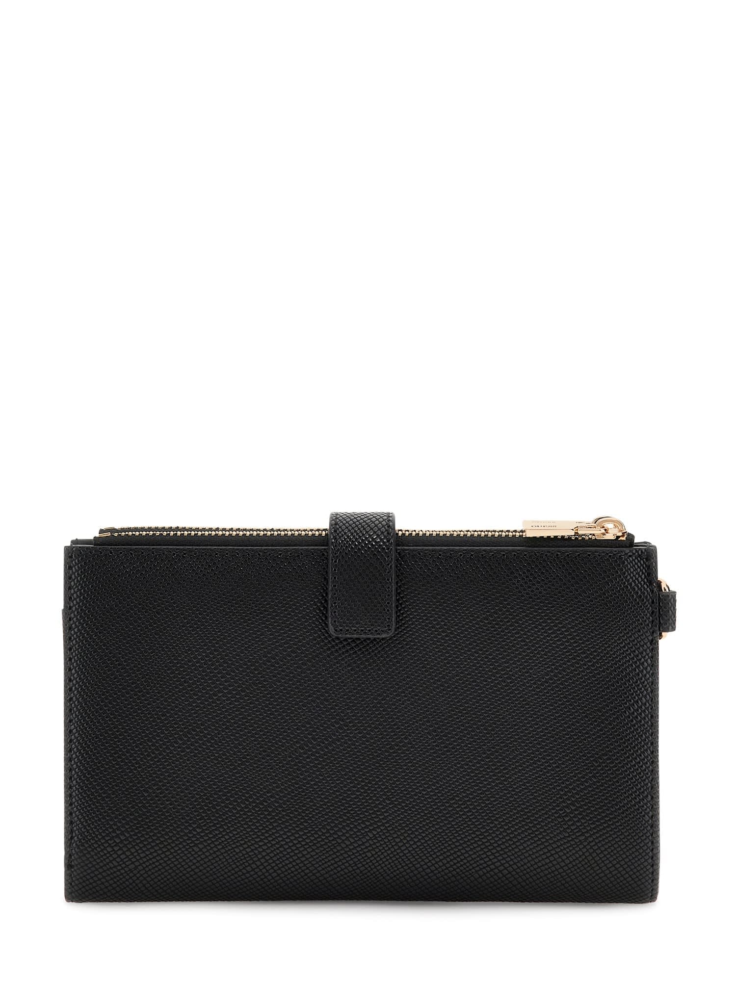 Guess Porte-monnaie »LAUREL II SLG DBL ZIP ORGNZR« Damen Geldbeutel, Portemonnaie mit zwei Reissverschluss-Fächern