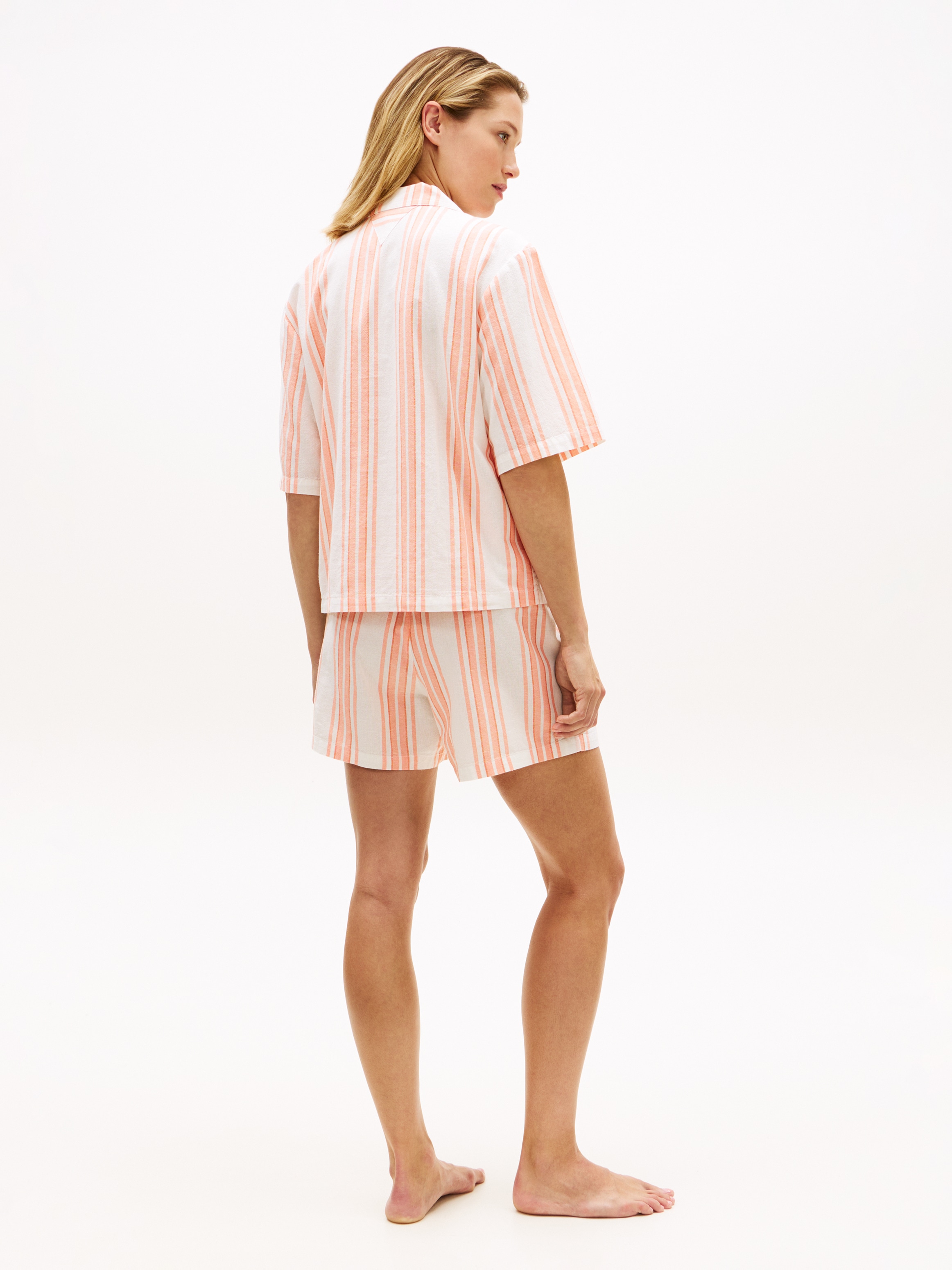 Tommy Hilfiger Underwear Shorty Ensemble, 2 ensemble pyjama en mélange de lin avec,