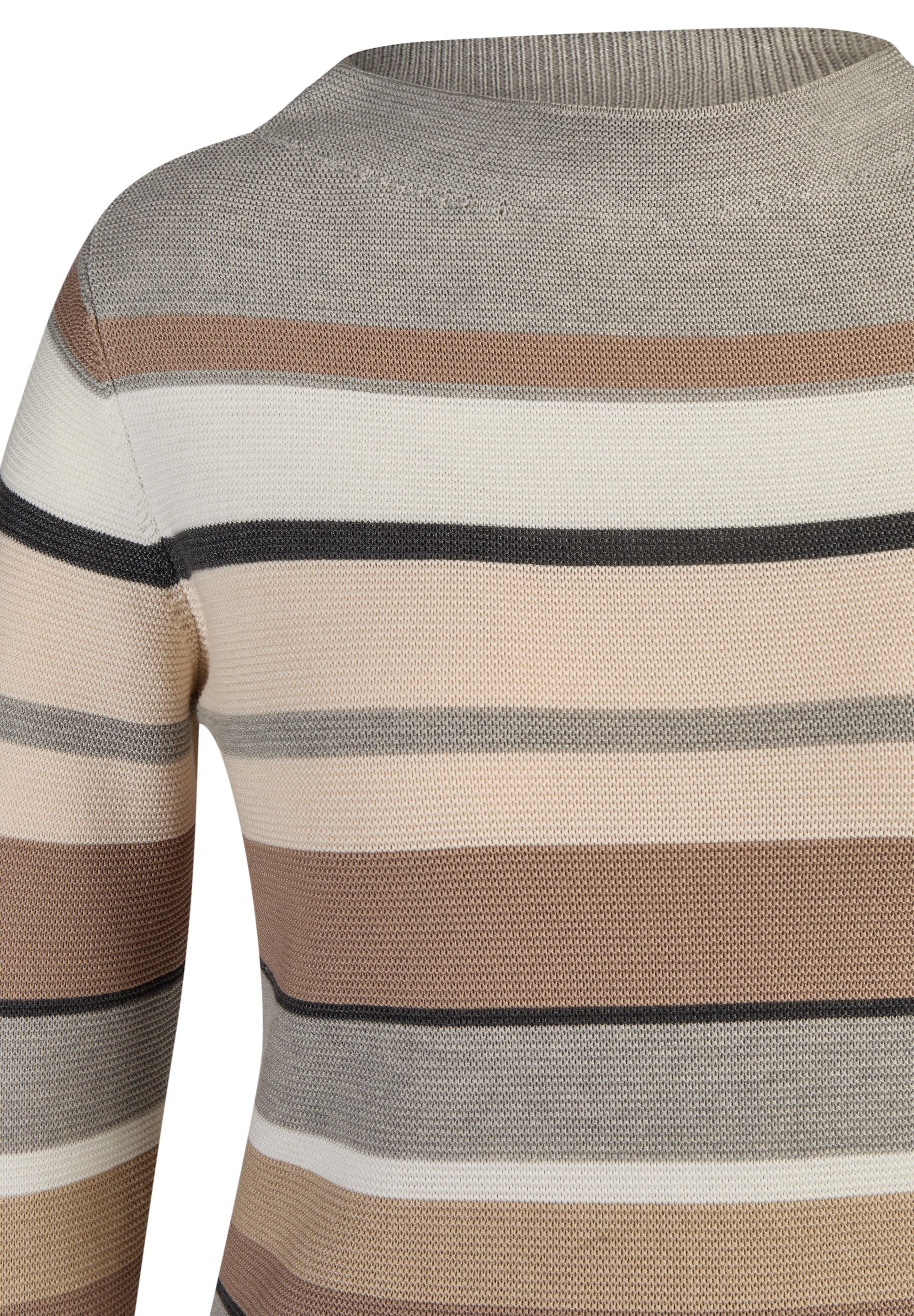 Rabe Streifenpullover mit intarsien Muster