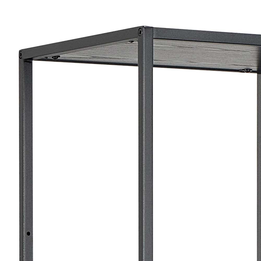 ACTONA GROUP Étagère à livres »Seaford, Standregal, Regal, Raumteiler« 77x35x185 cm,  cadre en acier noir, 5 étagères, module réversible, largeur 77 cm