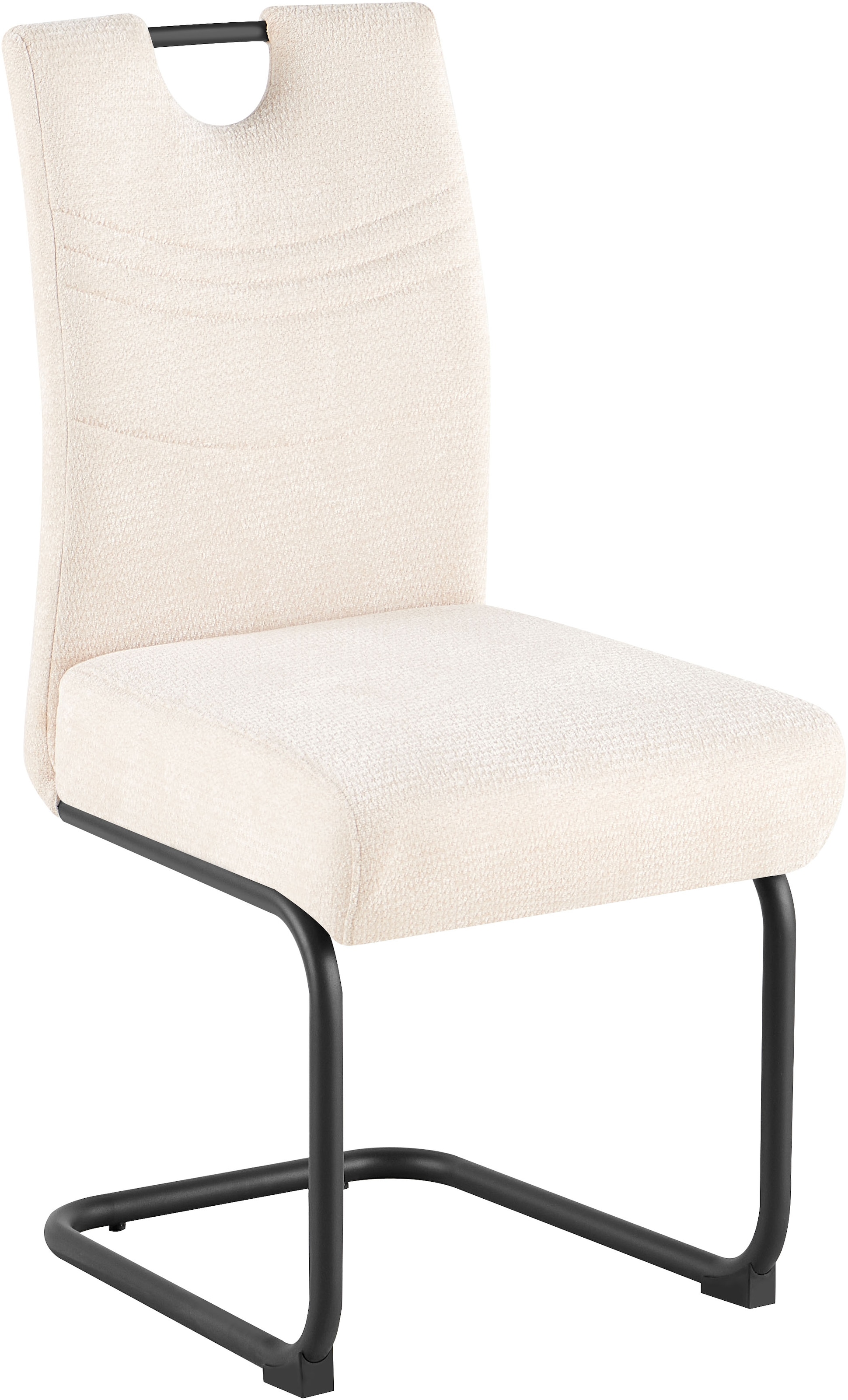 GOODproduct Chaise cantilever »Echo, 2er-Set, Federkern« () 2 cuischaise cantilever confortable avec ressort et poignée, charge maximale 140 kg