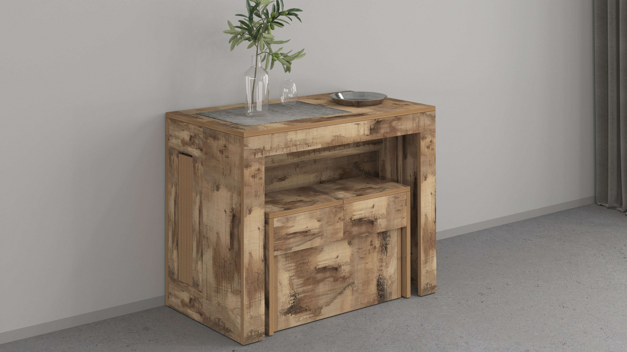 INOSIGN Sitzbank »Praktika, Sitzbank, Bank« 1 Stk. tlg. mit Auszugsfunktion, ausziehbar von 66  auf 290 cm