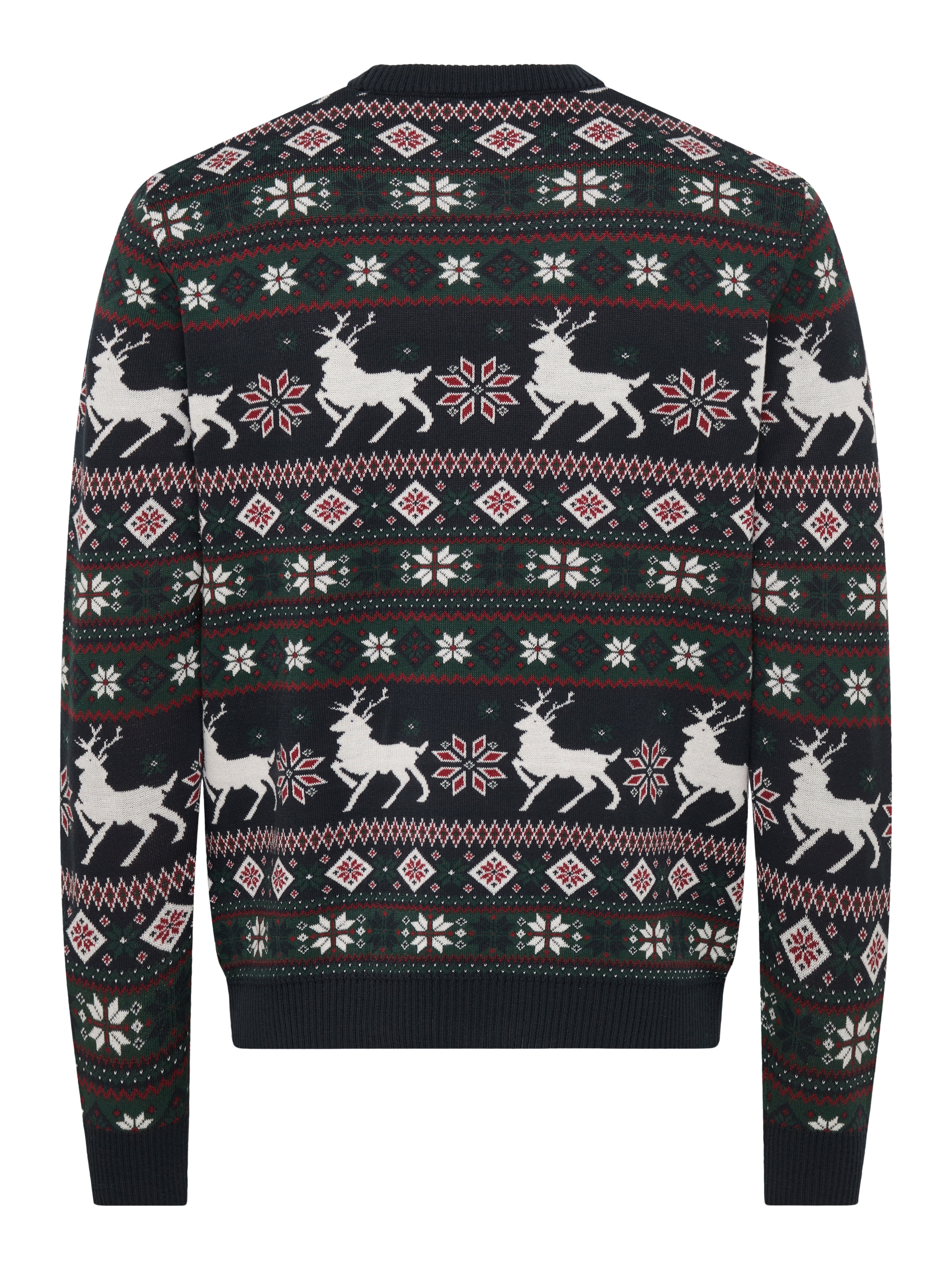 ONLY & SONS Pull à col rond »ONSX-MAS 2 CREW REG« Weihnachten, Kunstfaser, regular fit