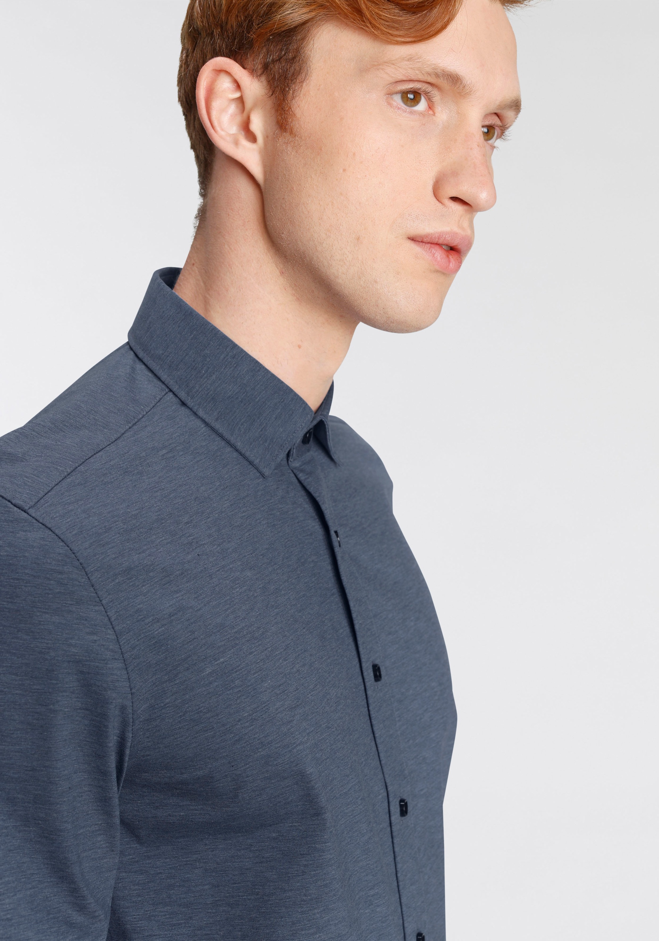 OLYMP Chemise à manches longues »Luxor 24/Seven modern fit Jerseyshirt« avec propriétés anti-odeurs