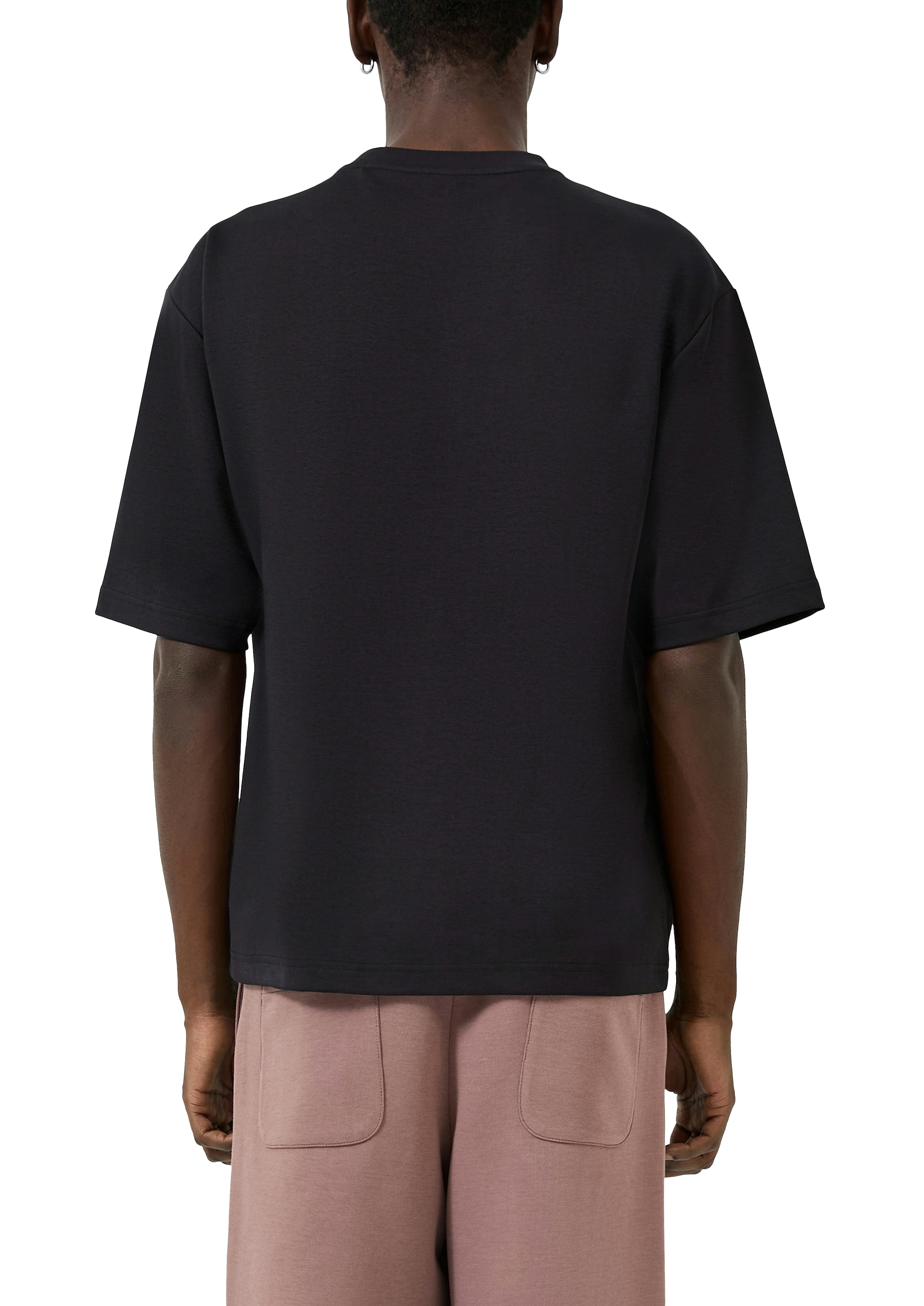 QS Kurzarmshirt mit kleiner Logo-Stickerei