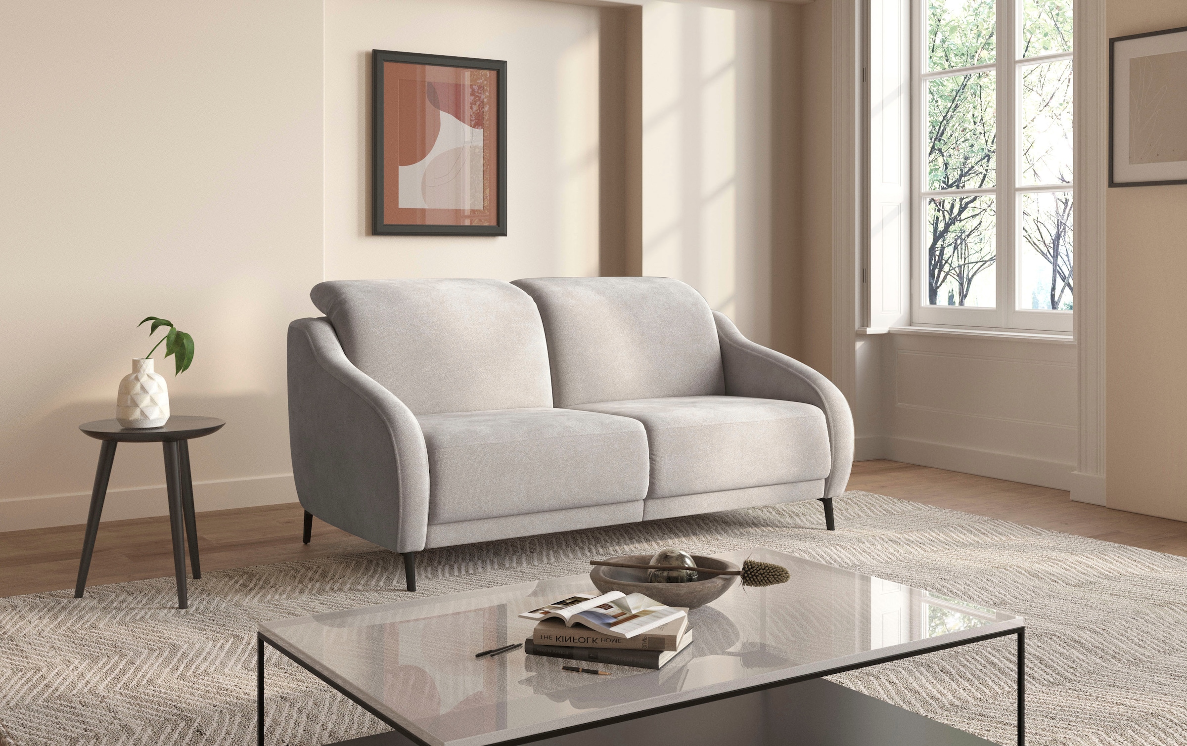 sit&more 3-places »Blues« wahlweise mit Klapptisch und USB