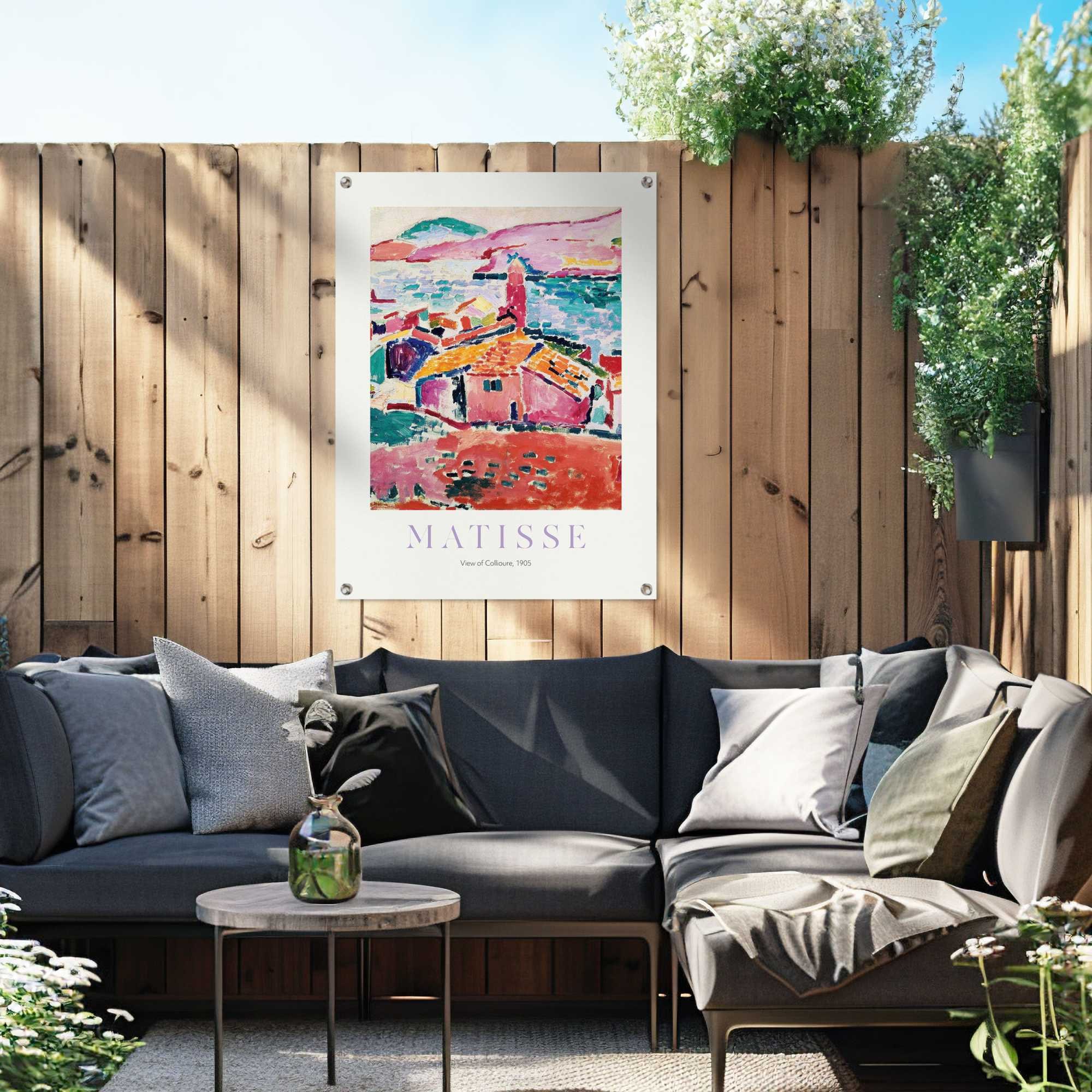 Reinders! Poster »Matisse - Les toits de Collioure« Garten - Mehrfarbig - Leinwand - Kunst - 60x80 cm