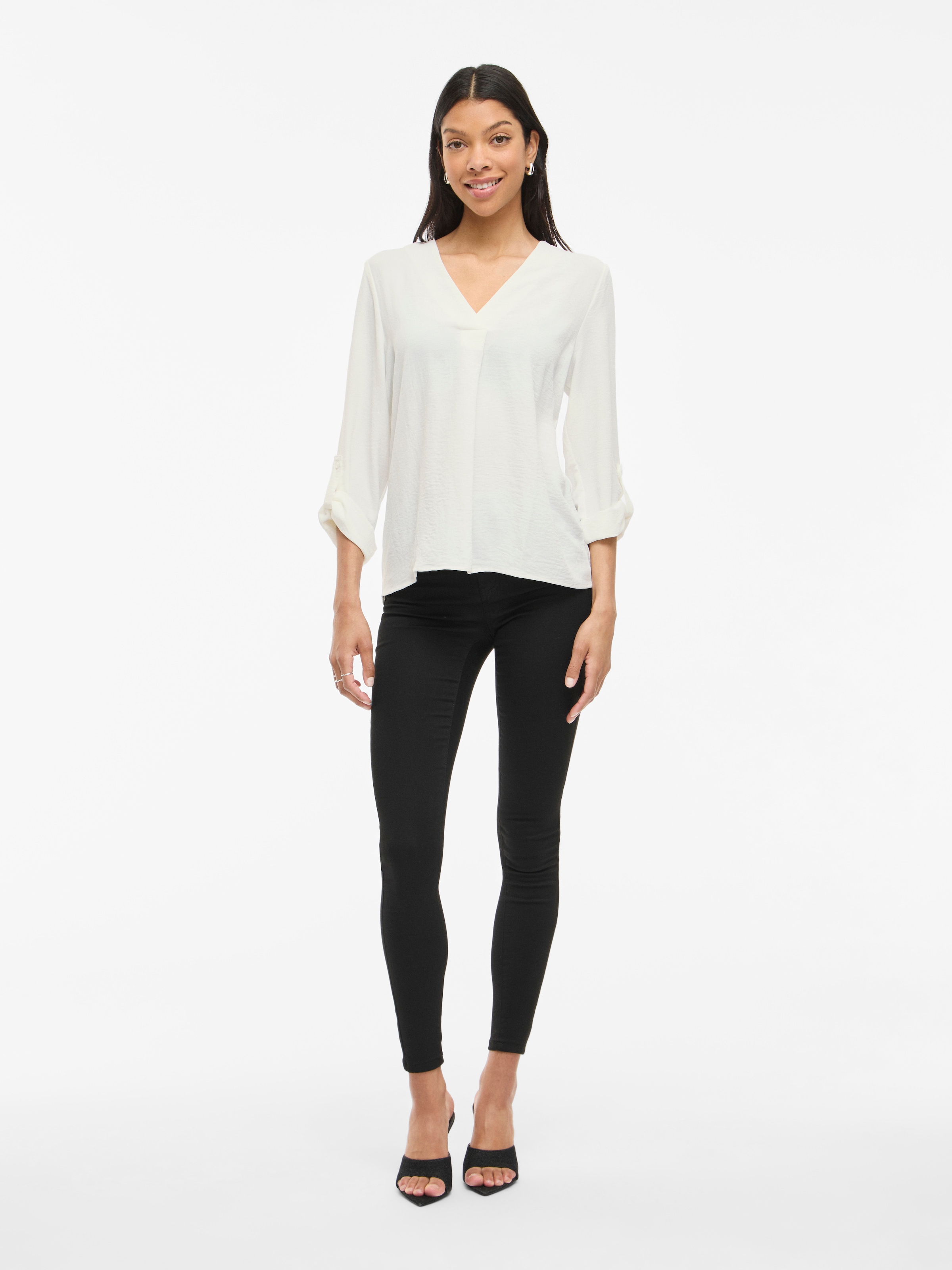 Vila Chemisier »VIJOSA 3/4 V-NECK TOP - NOOS«