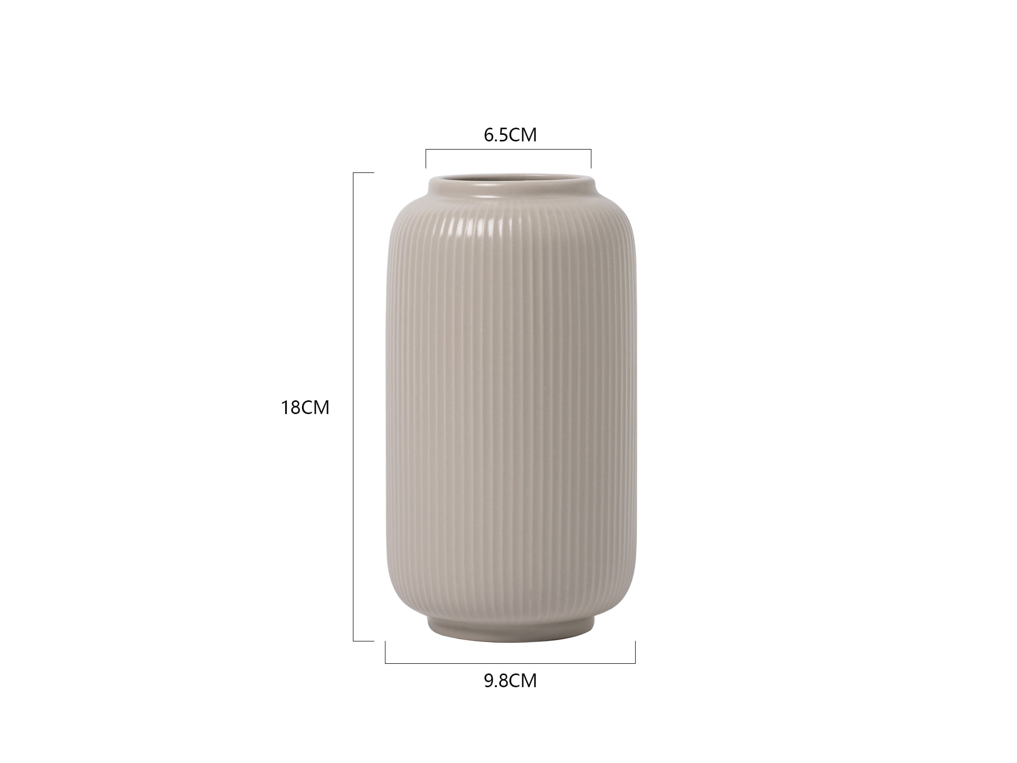 GOODproduct Vase de table »Ylvii, innen vollständig glasiert und wasserundurchlässig« en céramique, uni mat ou avec glaçure effet brillant, crème et bleu