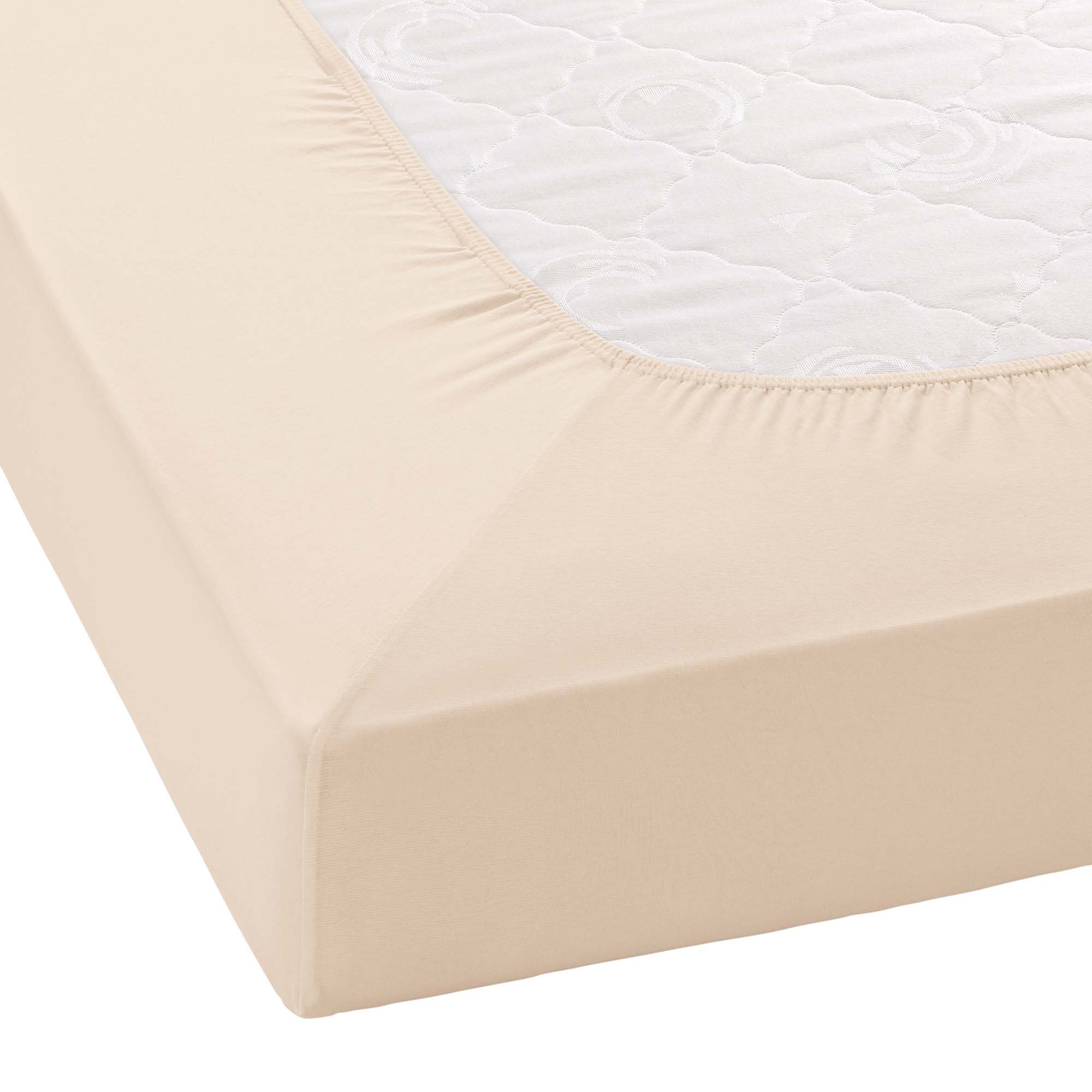 Janine Spannbettlaken »MAKO-FEINJERSEY 5007« aus 100% Baumwolle, für Matratzen bis 26 cm Höhe