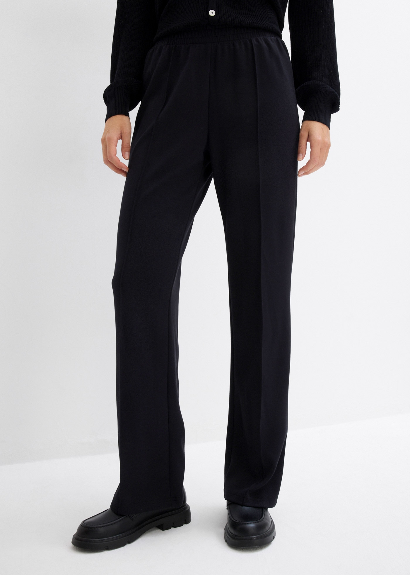 bonprix Pantalon sweat  mit Biese, Regular Fit, mit Elasthan-Anteil