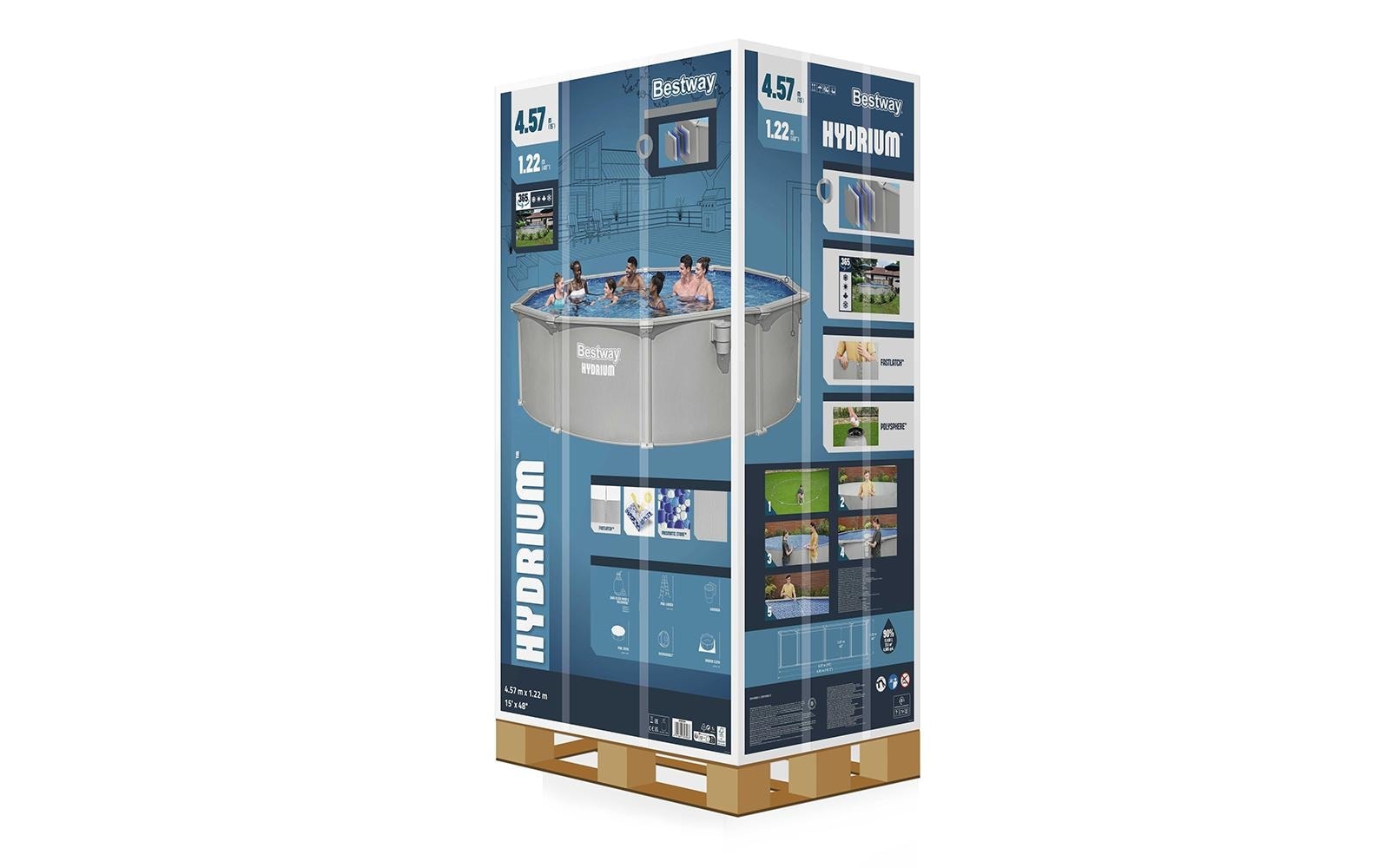 Bestway Piscine »Hydrium Komplett-Set 460 x 120 cm«