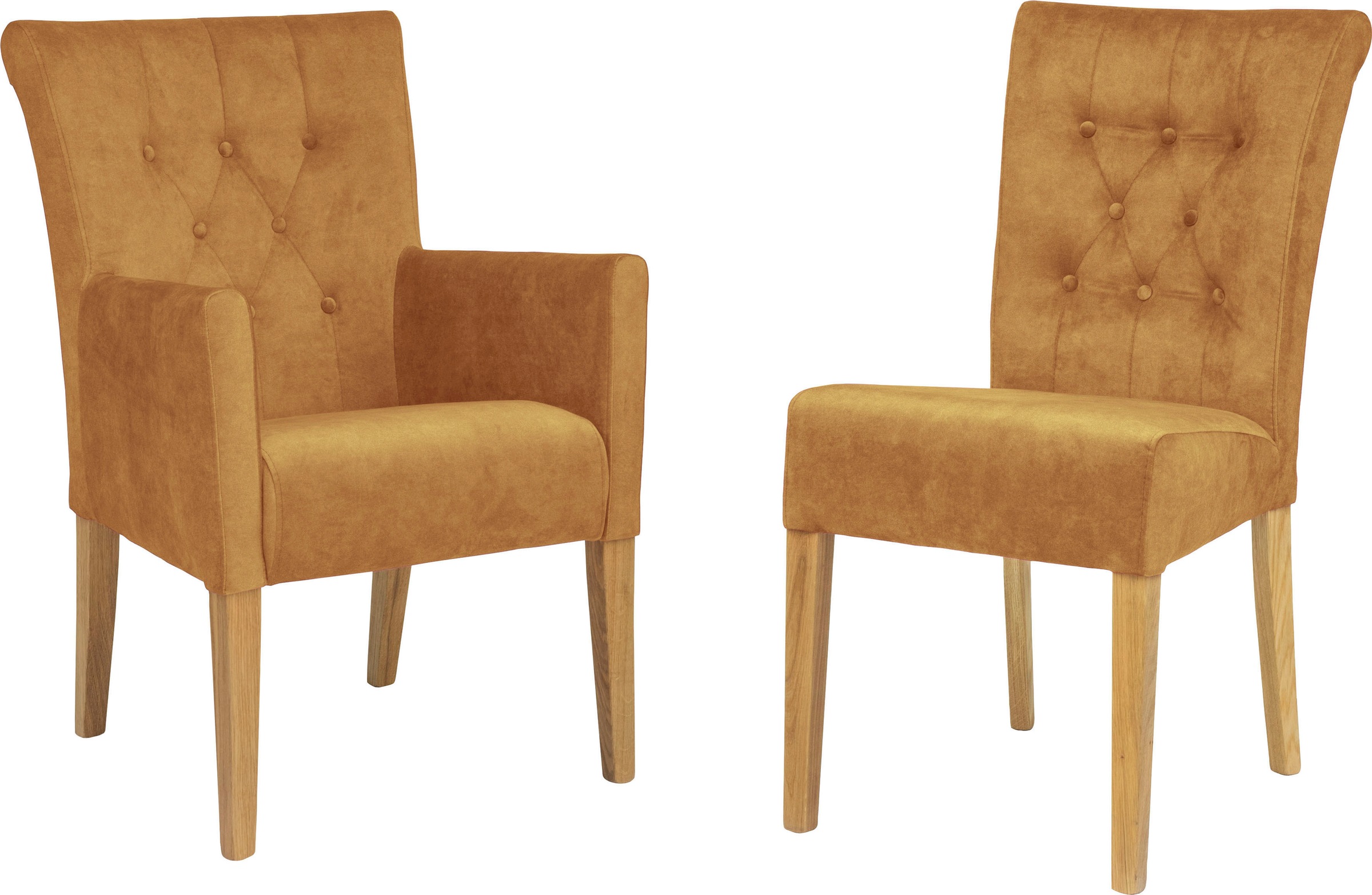 Home affaire Chaise rembourrée »Queen« (Ensemble) 2 cuisEsszimmerstuhl mit Knopfheftung, 2er, 4er oder 6er-Set