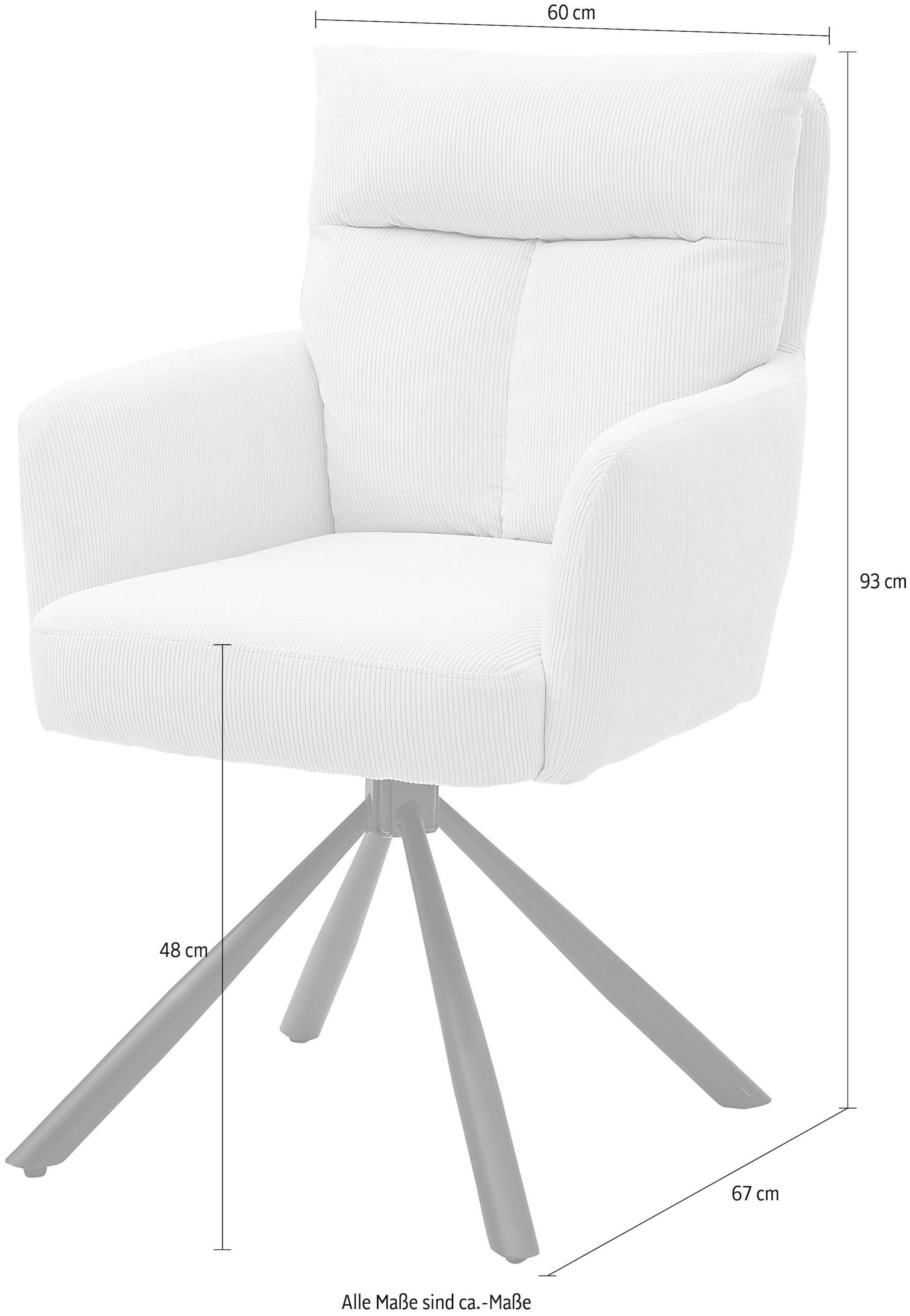 Stolkom Armlehnstuhl »Sofia« (Packung) 1 Stk.180 grad drehbar mit Auto-Return, Federkern im Sitz