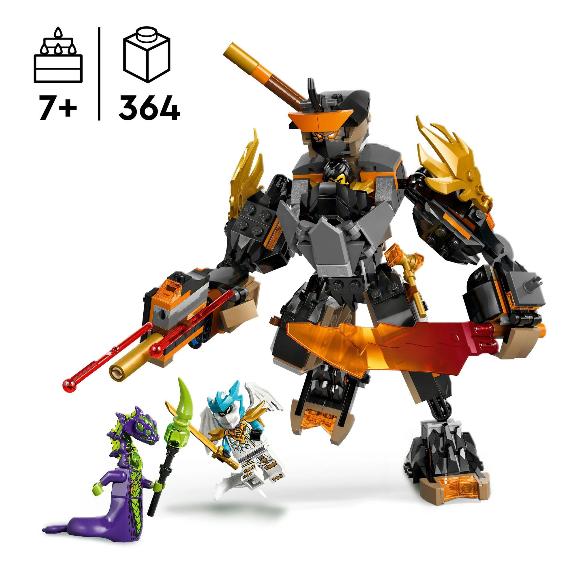 LEGO® Pions de construction »Coles Action-Mech und Drachen-Zane (71854), LEGO Ninjago« Made in Europe