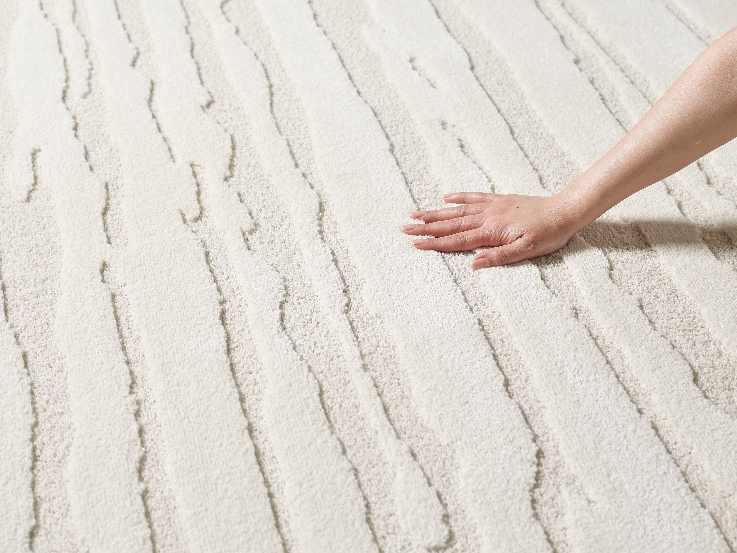 the carpet Tapis »Everest« Rectangulaire 14 mm Höhe moderner Wohnzimmer Teppich hohe Flordichte