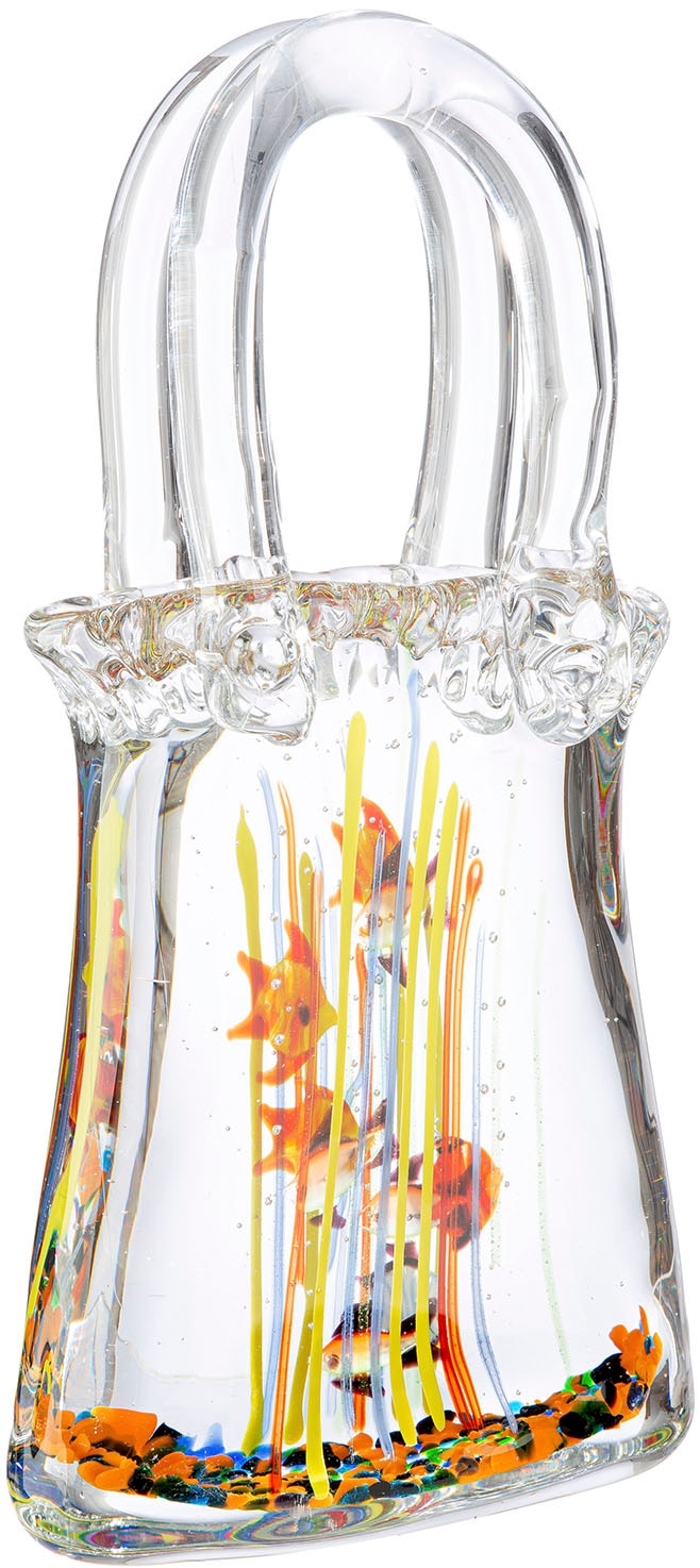Casablanca by Gilde Objet décoratif »Dekoobjekt Handtasche Aquarium klar H. 30 cm«