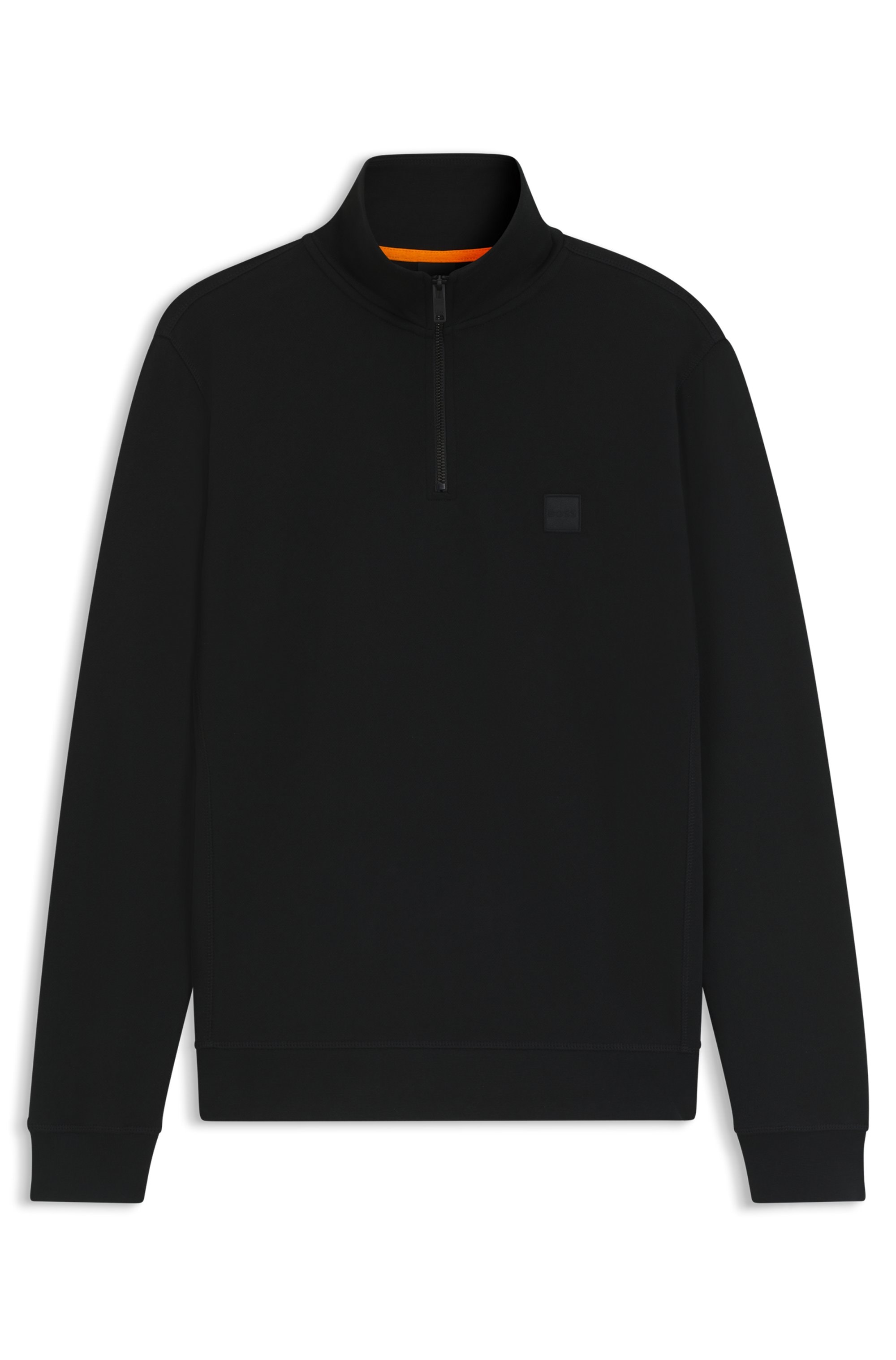 BOSS ORANGE Sweatshirt »Zetrust«, 1 Stk. Troyerkragen mit Reissverschluss, Regular Fit, BOSS-Label
